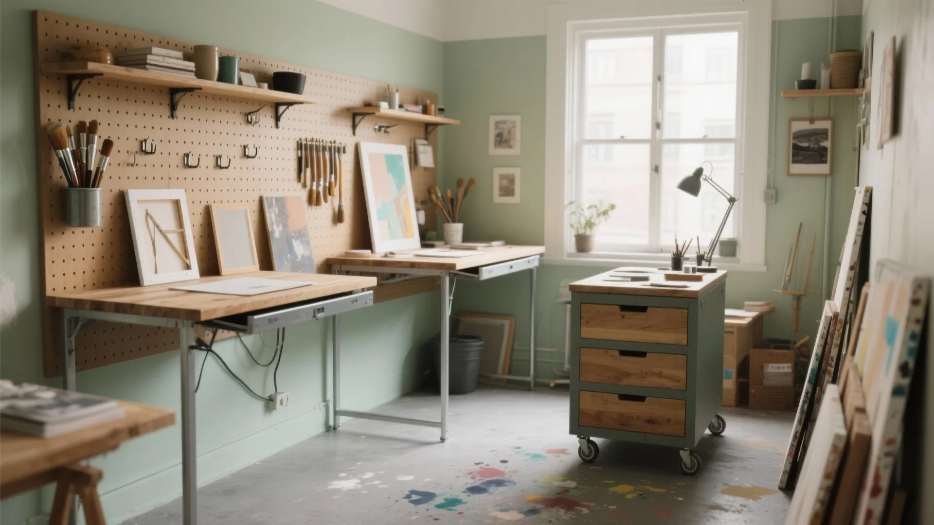 Art Studio Design Ideas: 5 Small Space Solutions: Practical, playful ideas to turn a tiny corner into a productive art studio