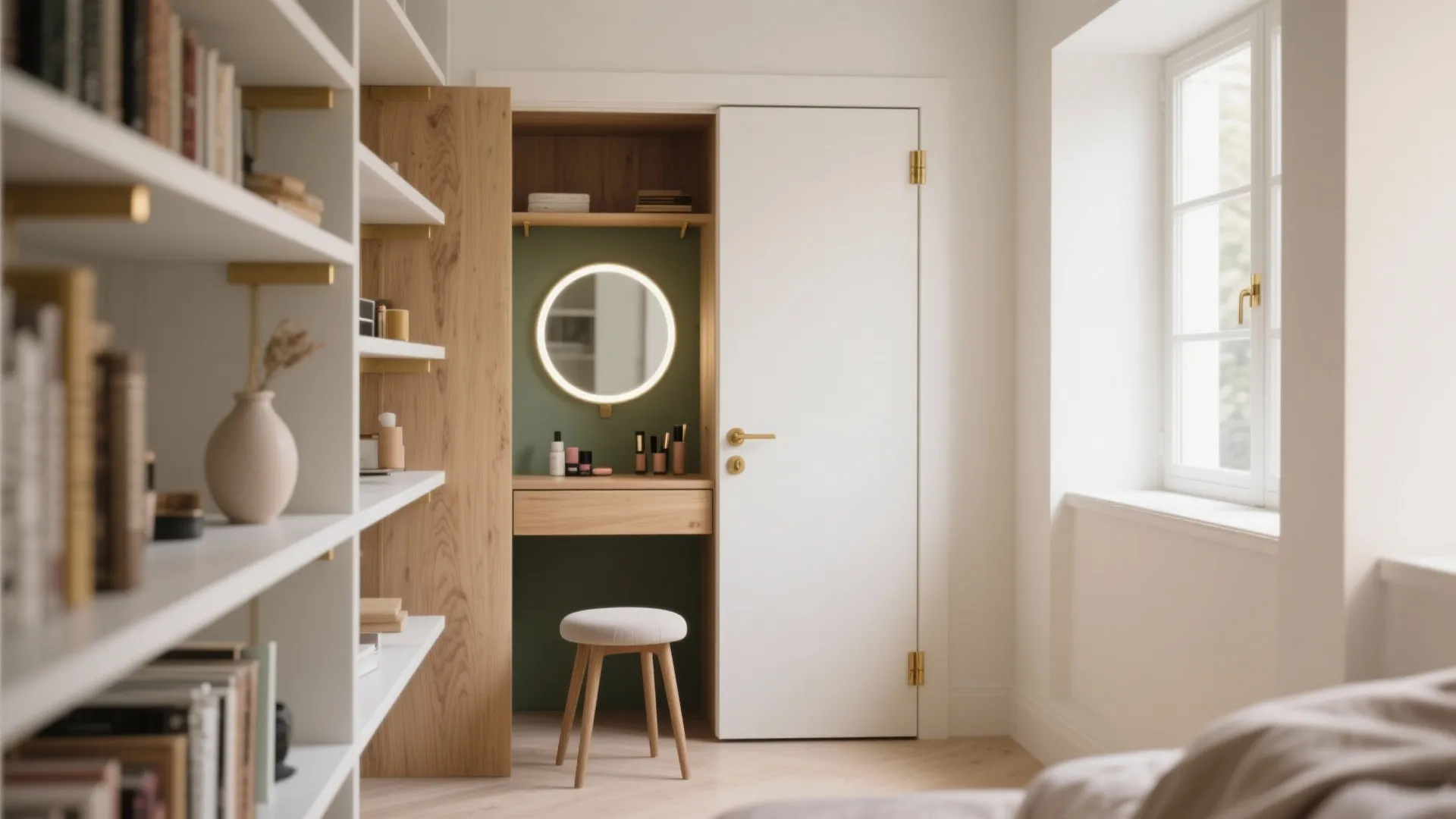 Vanity Table for Small Space — 5 Ideas: Practical, stylish vanity table solutions for tiny rooms that actually work