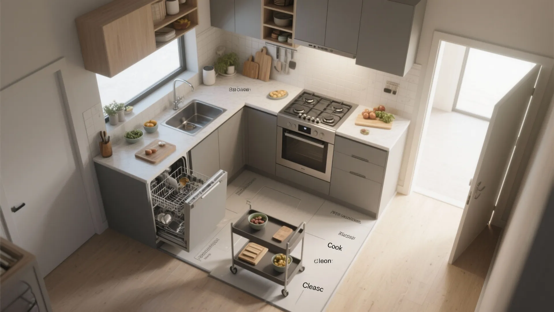 3. Create zones, even in tiny footprints