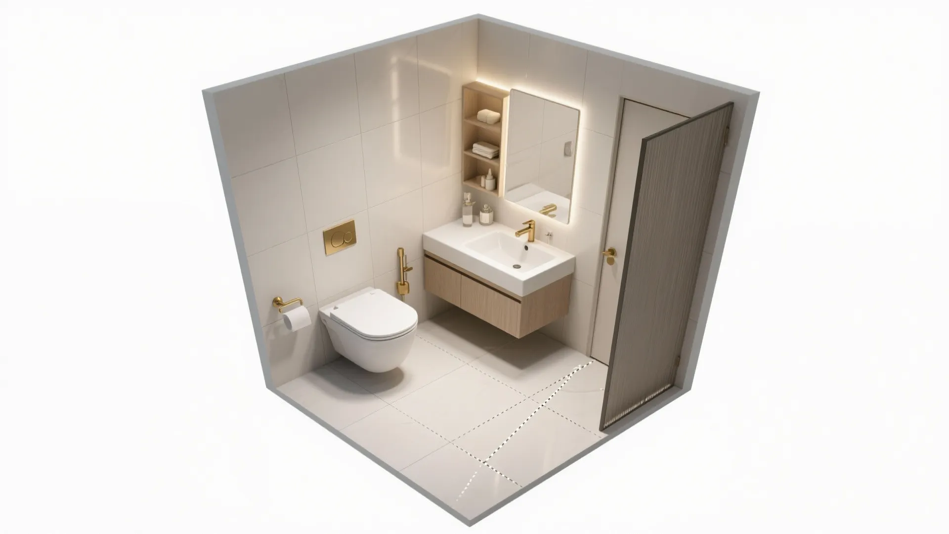 Tip 4: Space-savvy fixtures and smart doors