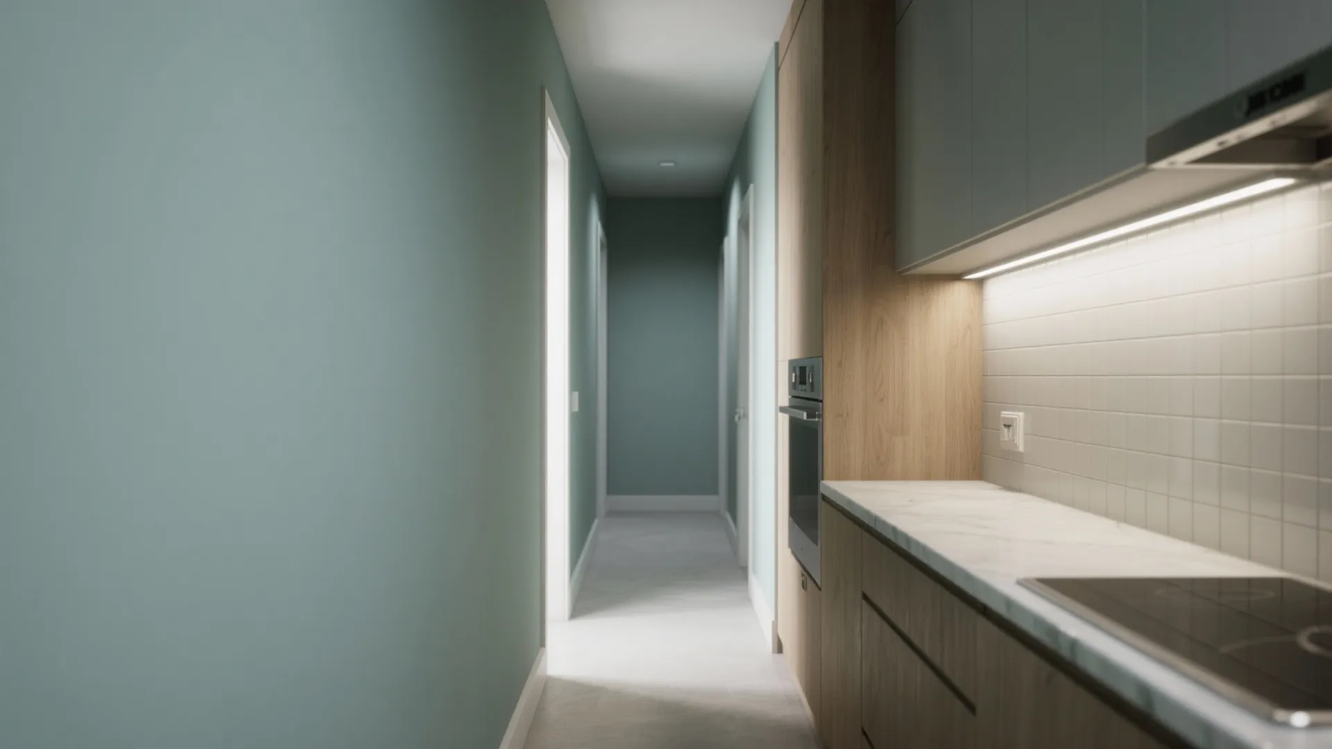 Tip 5: Kitchens and baths — continuity in tight corridors