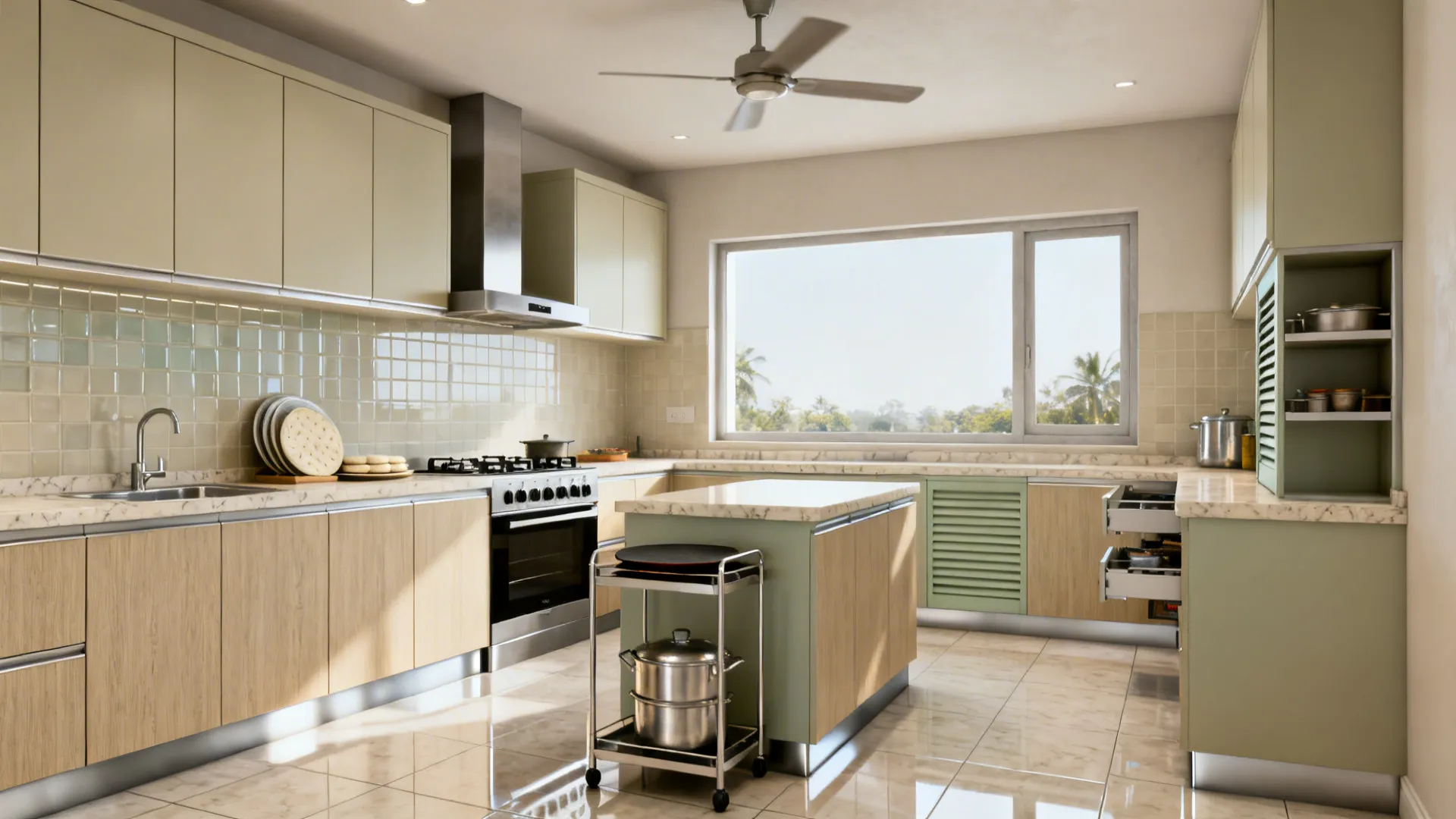 5 Ideas for a 10 x 16 Kitchen Design (Tamil Nadu)
