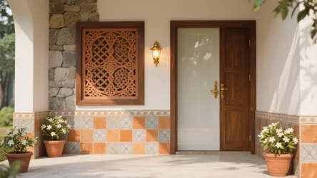 5 Portico Wall Tiles Designs in Tamilnadu