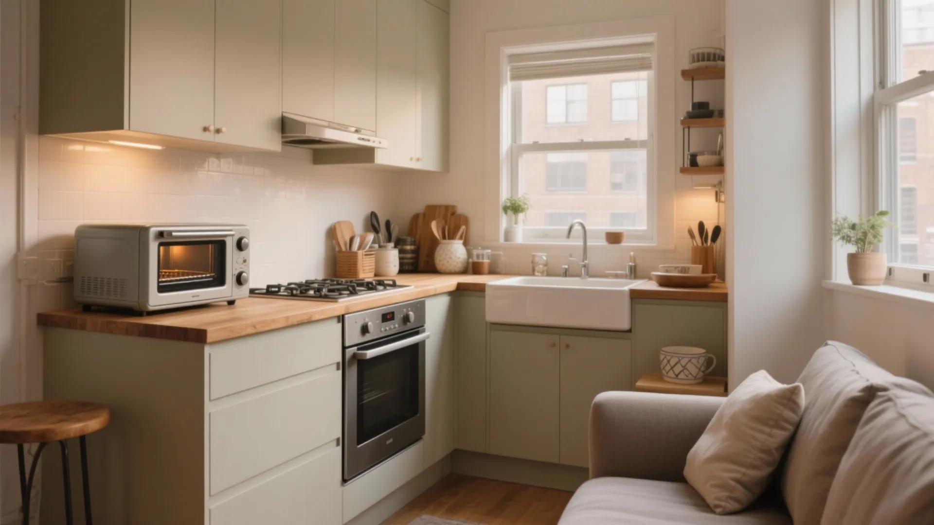 Toaster Oven for Small Spaces — 5 Smart Ideas: Five space-smart ways to place and use a toaster oven in a tiny kitchen, based on real projects and practical trade-offs