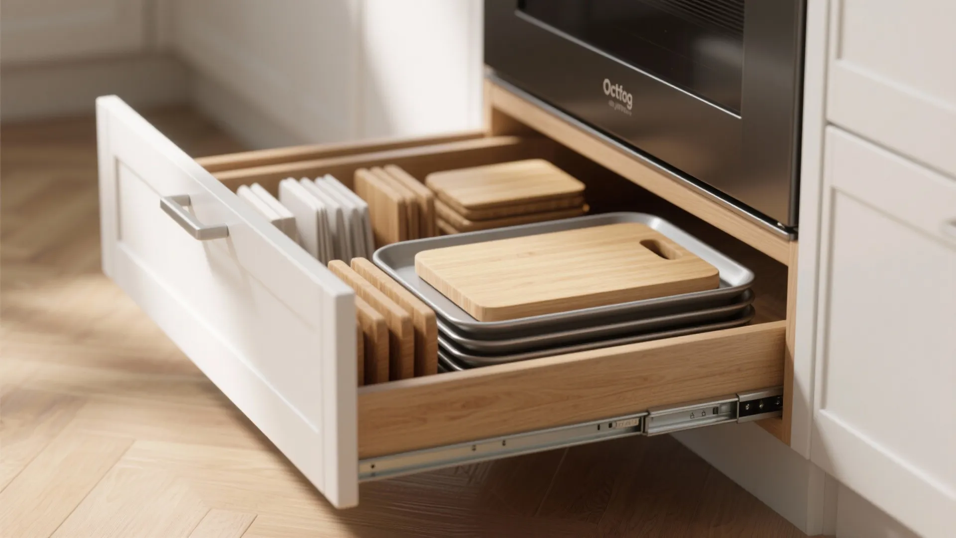 9. Hidden Toe-Kick Drawers