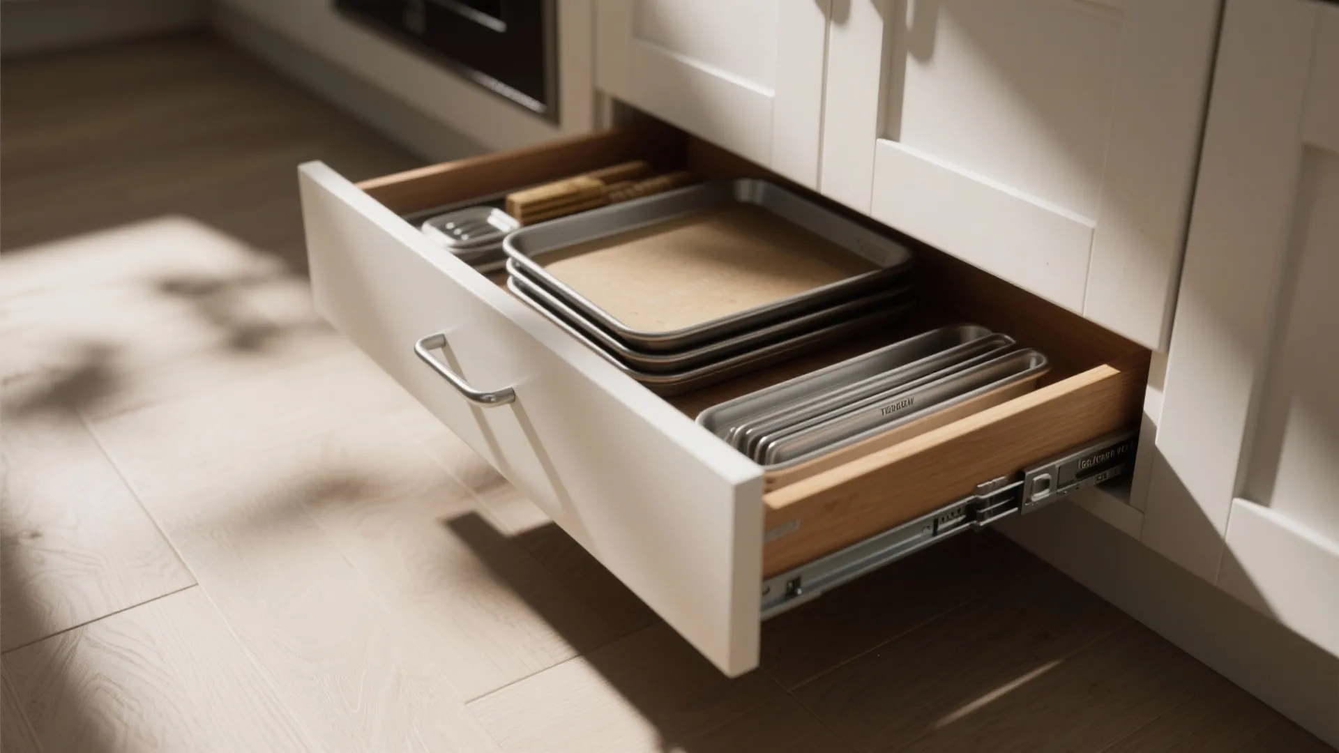 4. Toe-Kick Drawers and Hidden Storage