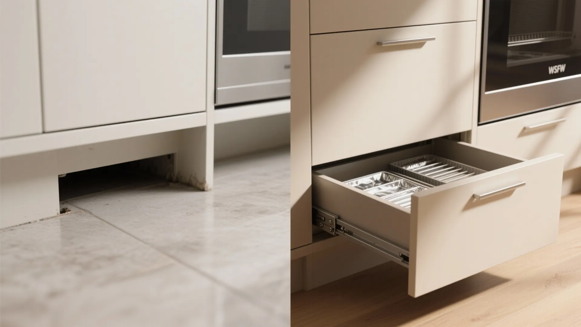 4. Create toe-kick drawers or false fronts