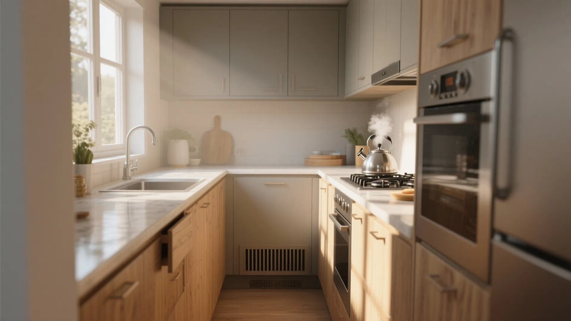 Design Inspiration 2: Use under-bench or toe-kick heaters in kitchens