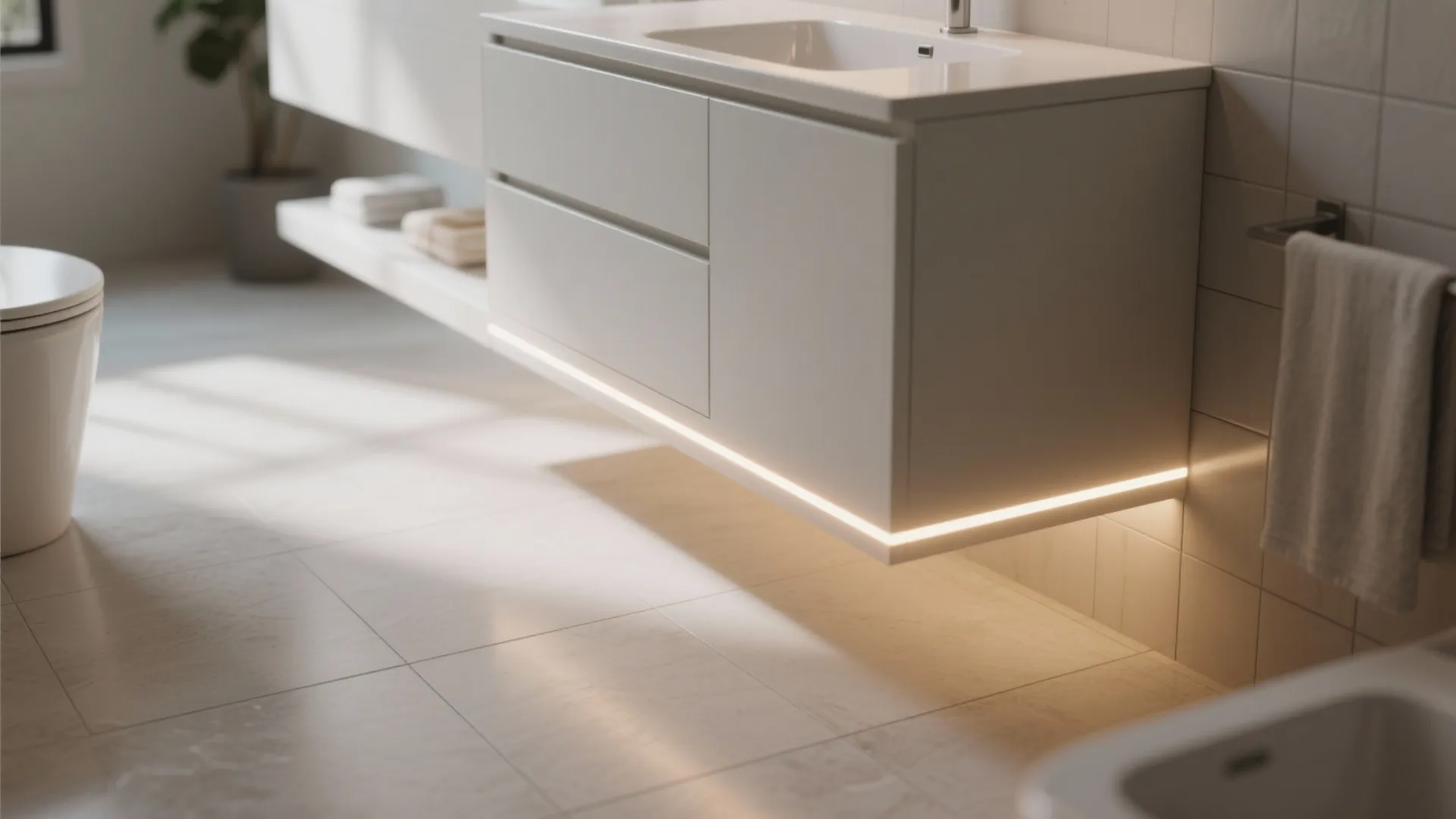 5. Toe-Kick Accent Lighting