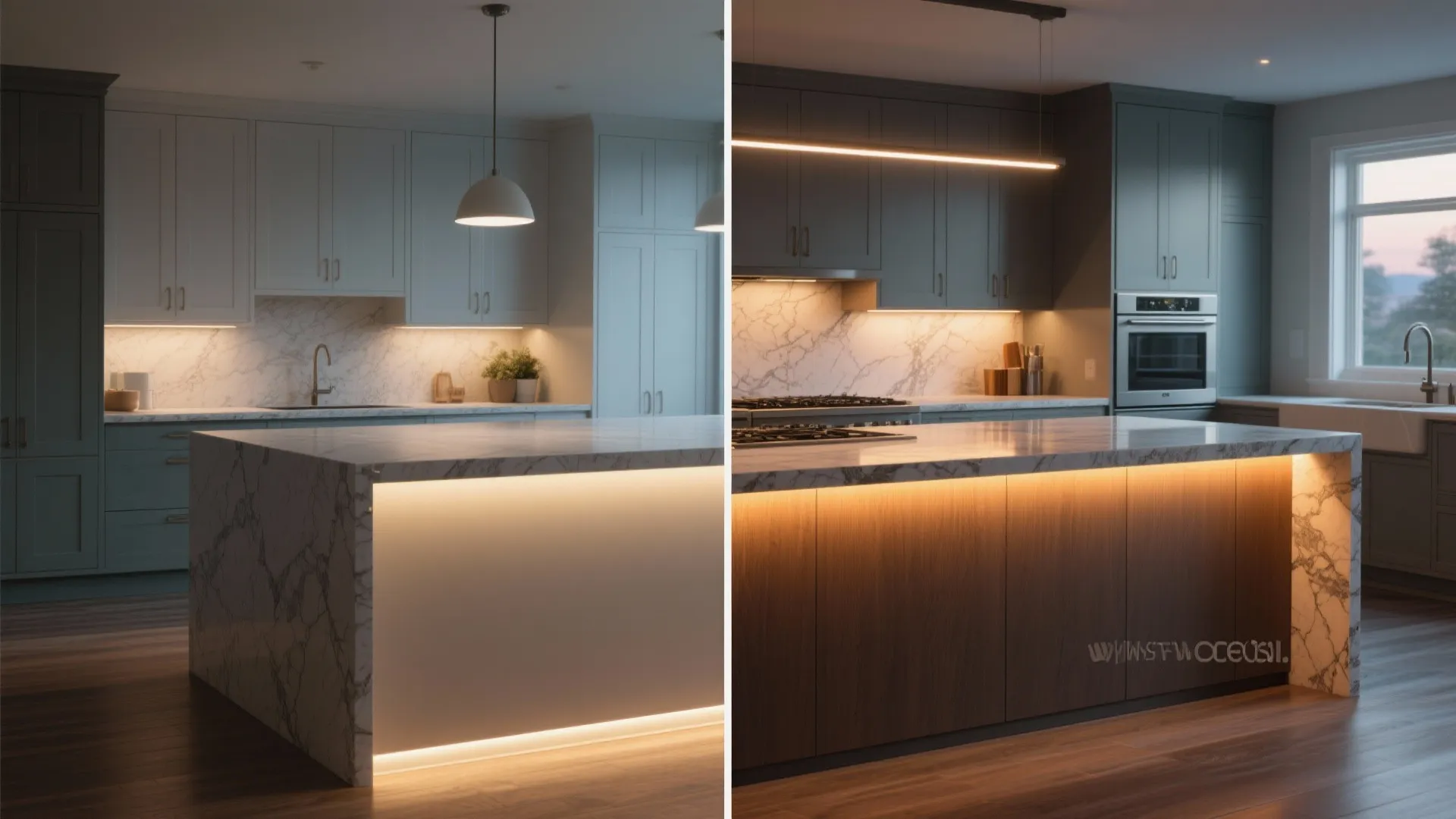 4. Recessed Toe-Kick with Integrated Lighting