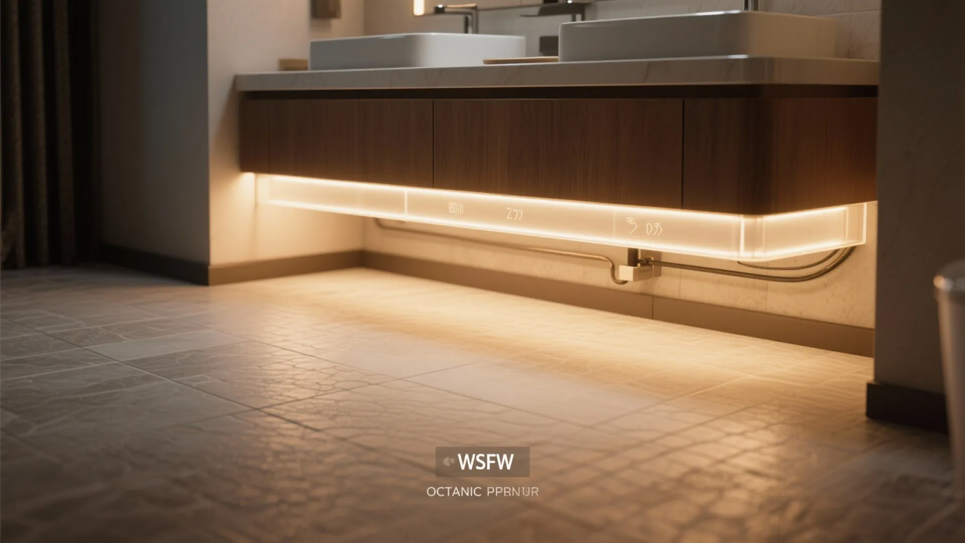 3. Toe-kick and under-cabinet LEDs for safety and low-energy night light