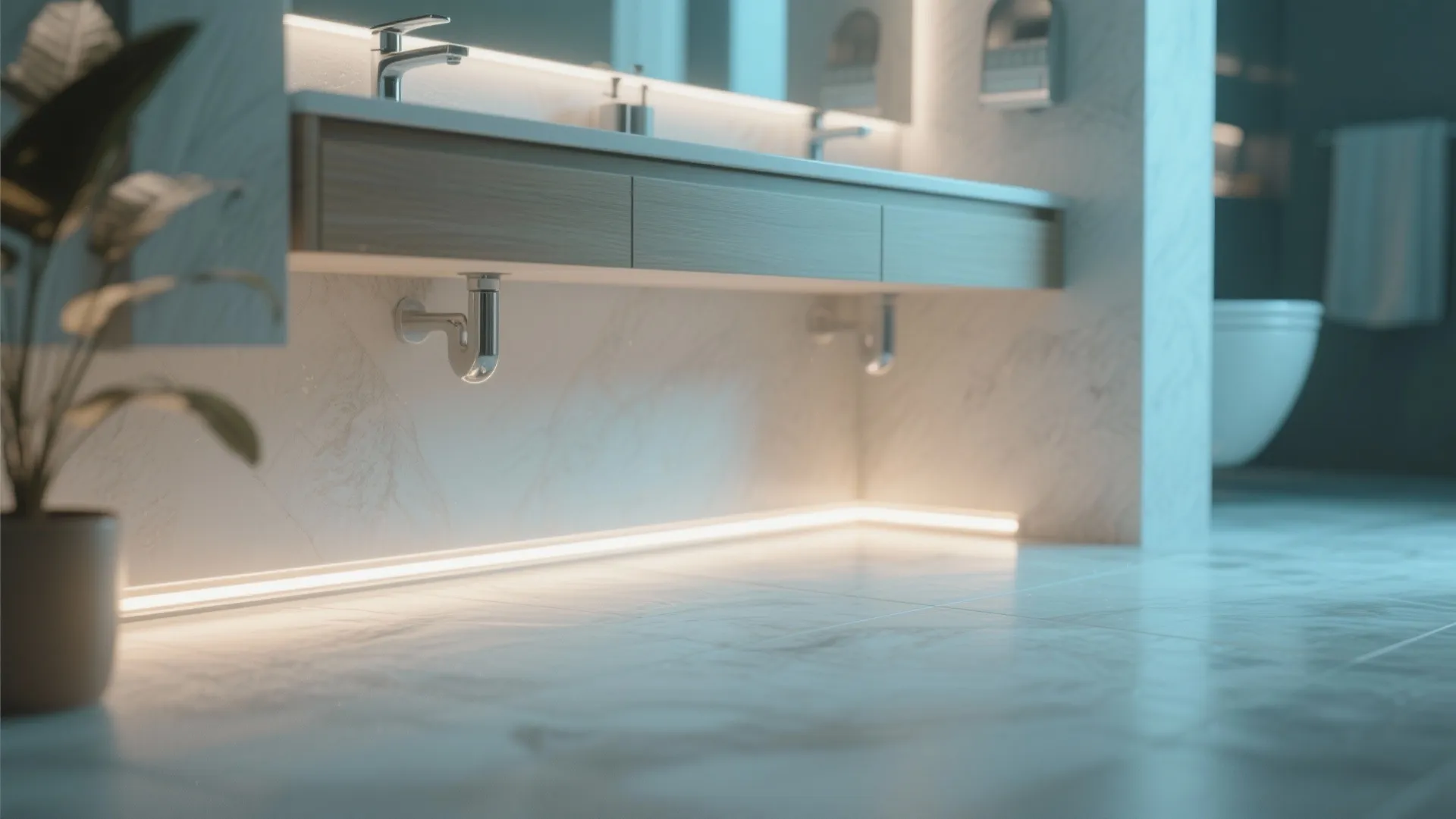 6. Toe-Kick Lighting