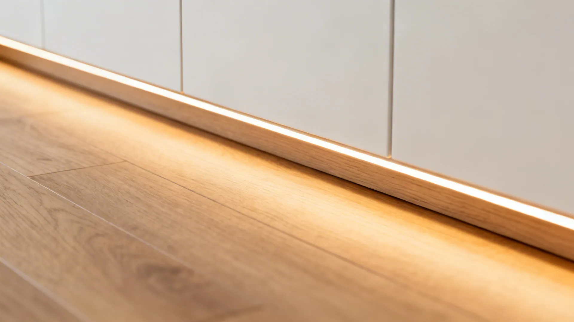 Warm wood accents and layered lighting