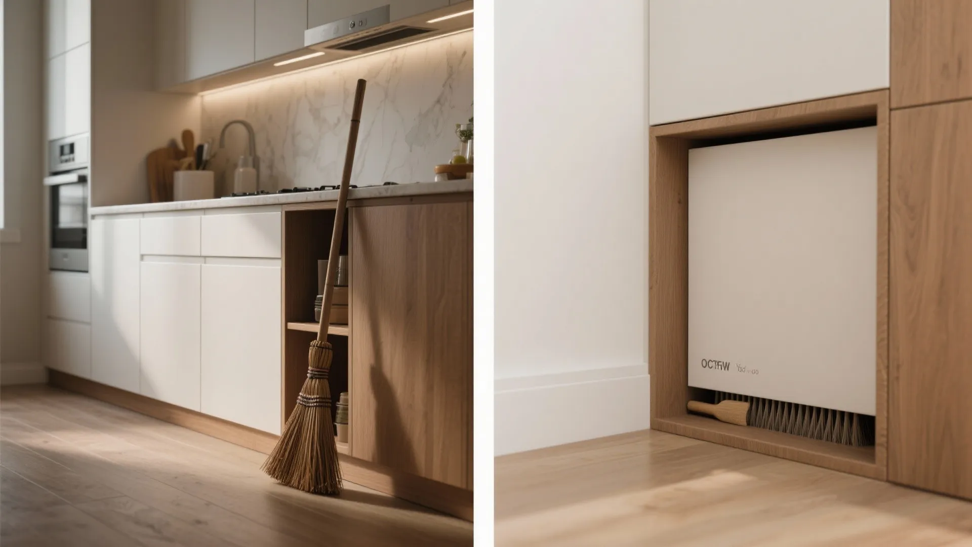 5. Recessed toe-kick or baseboard cavity for slim tools