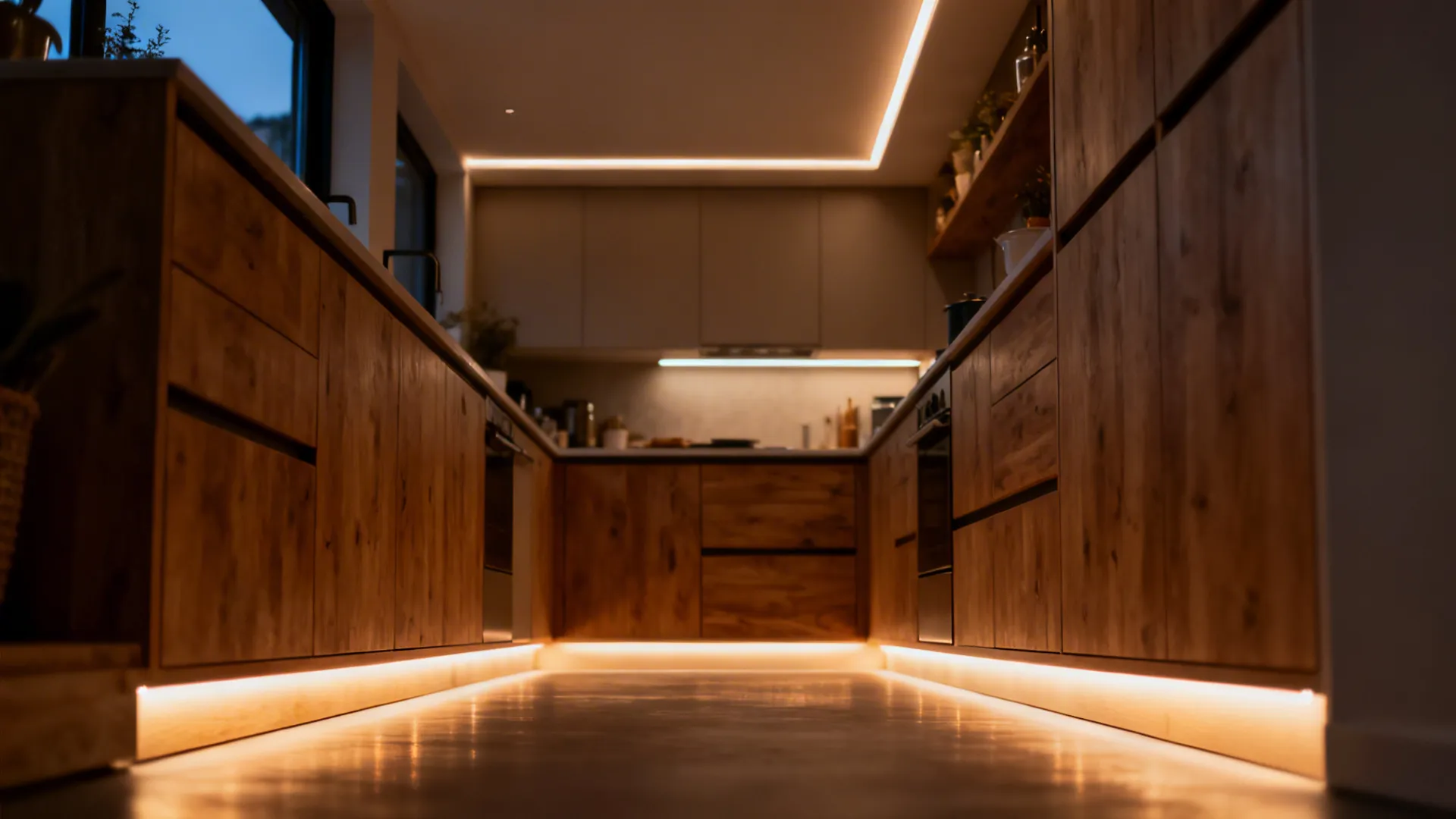 Toe-Kick and Cove Lighting for Depth