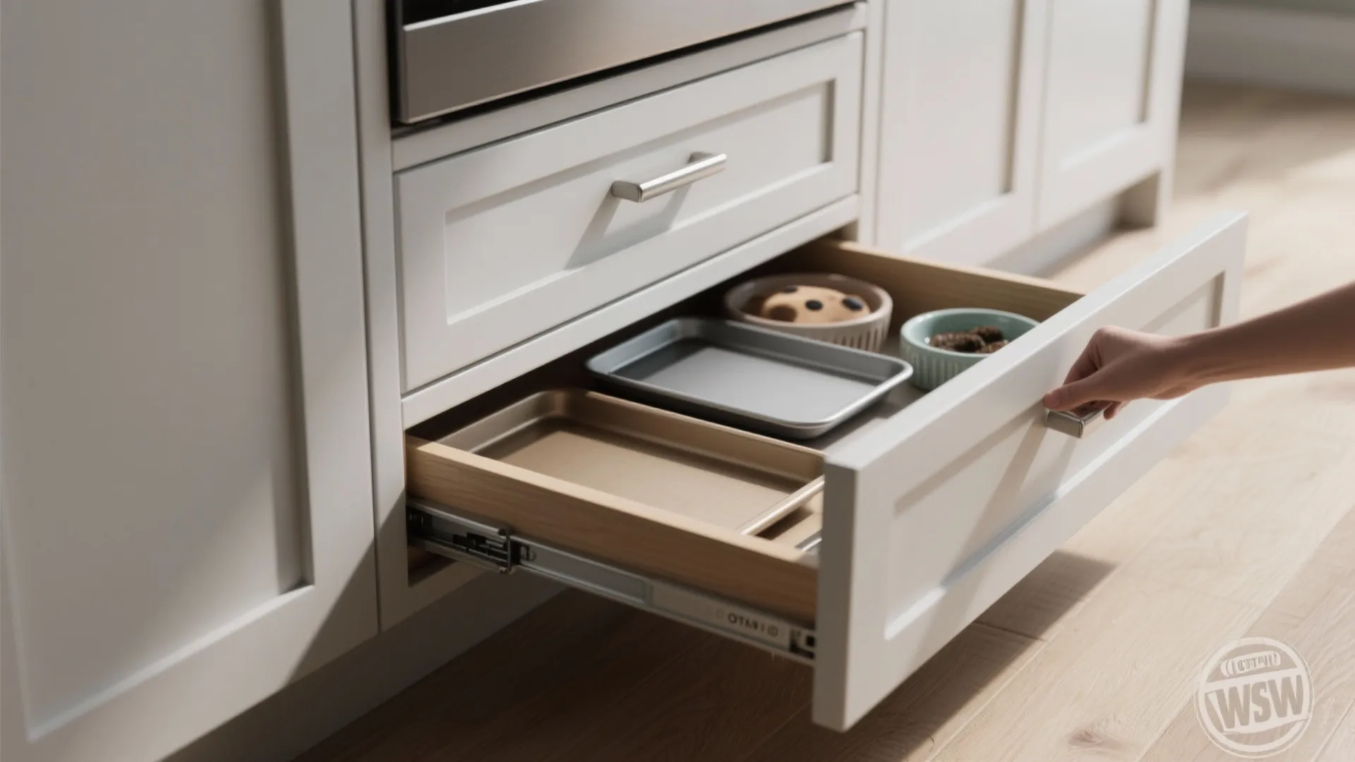 4. Toe-kick drawers and shallow base units