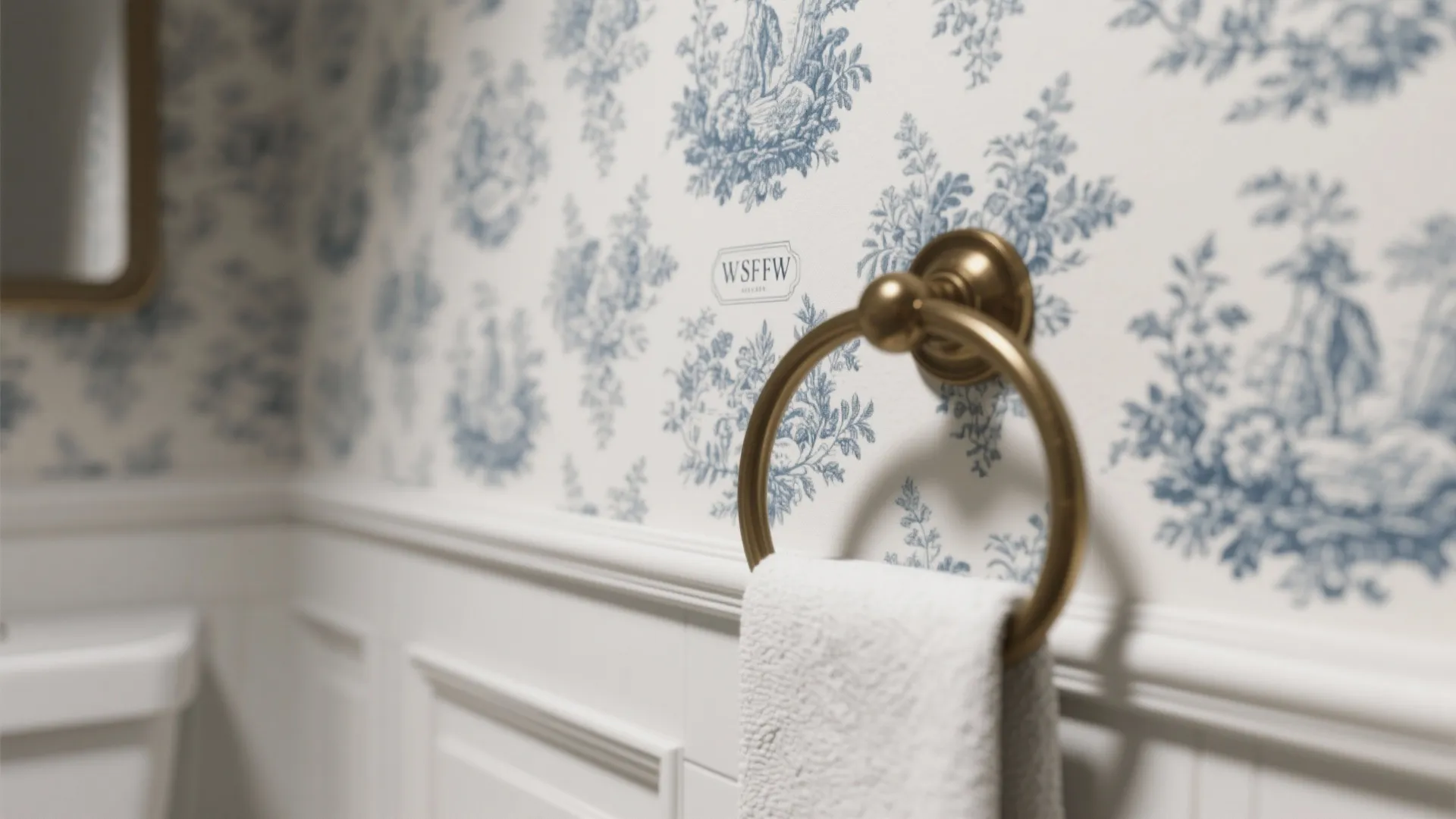 2. Delicate Toile for a Vintage Touch