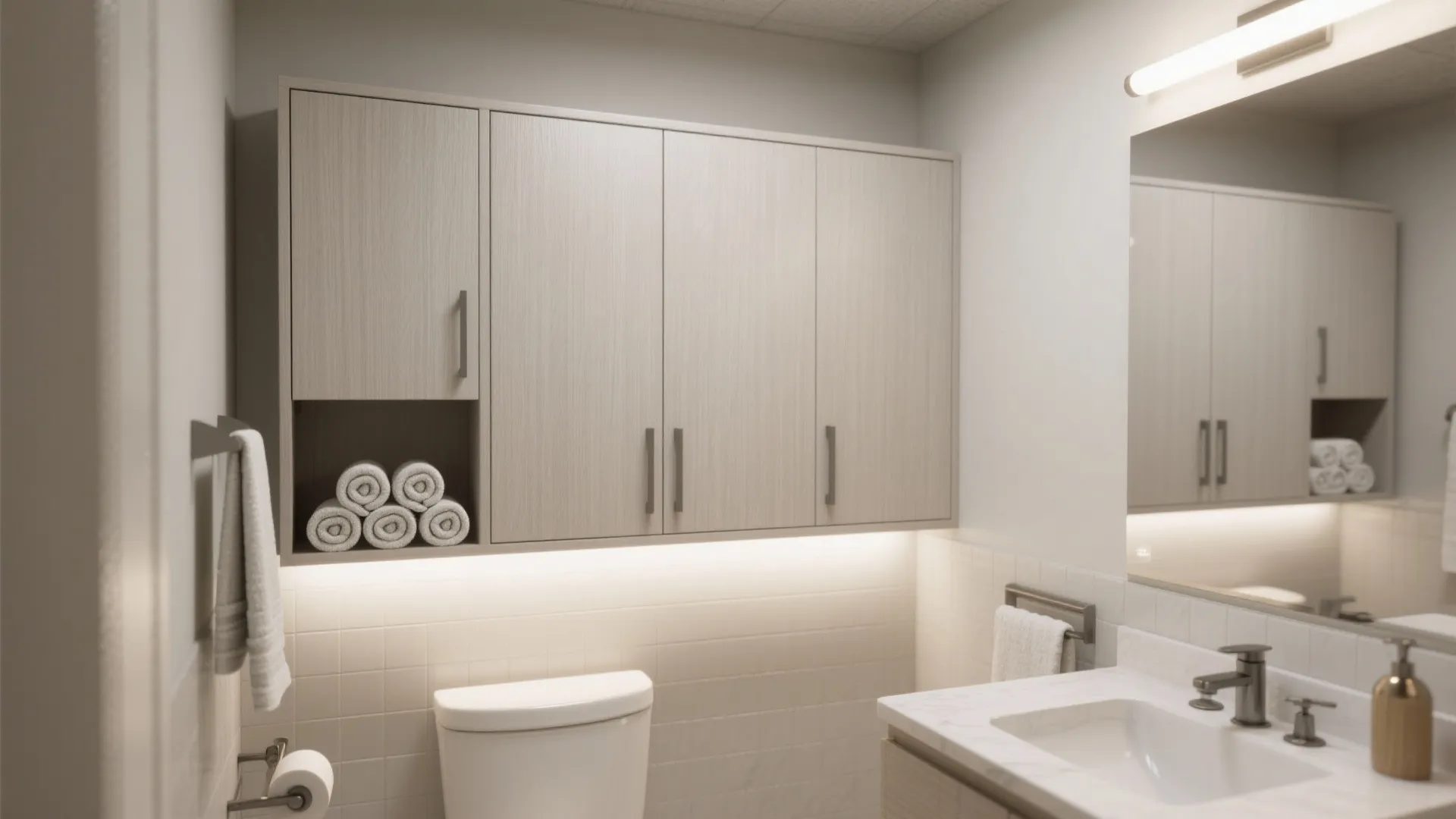 Over-the-Toilet Tall Cabinet (a.k.a. Bridge Storage)