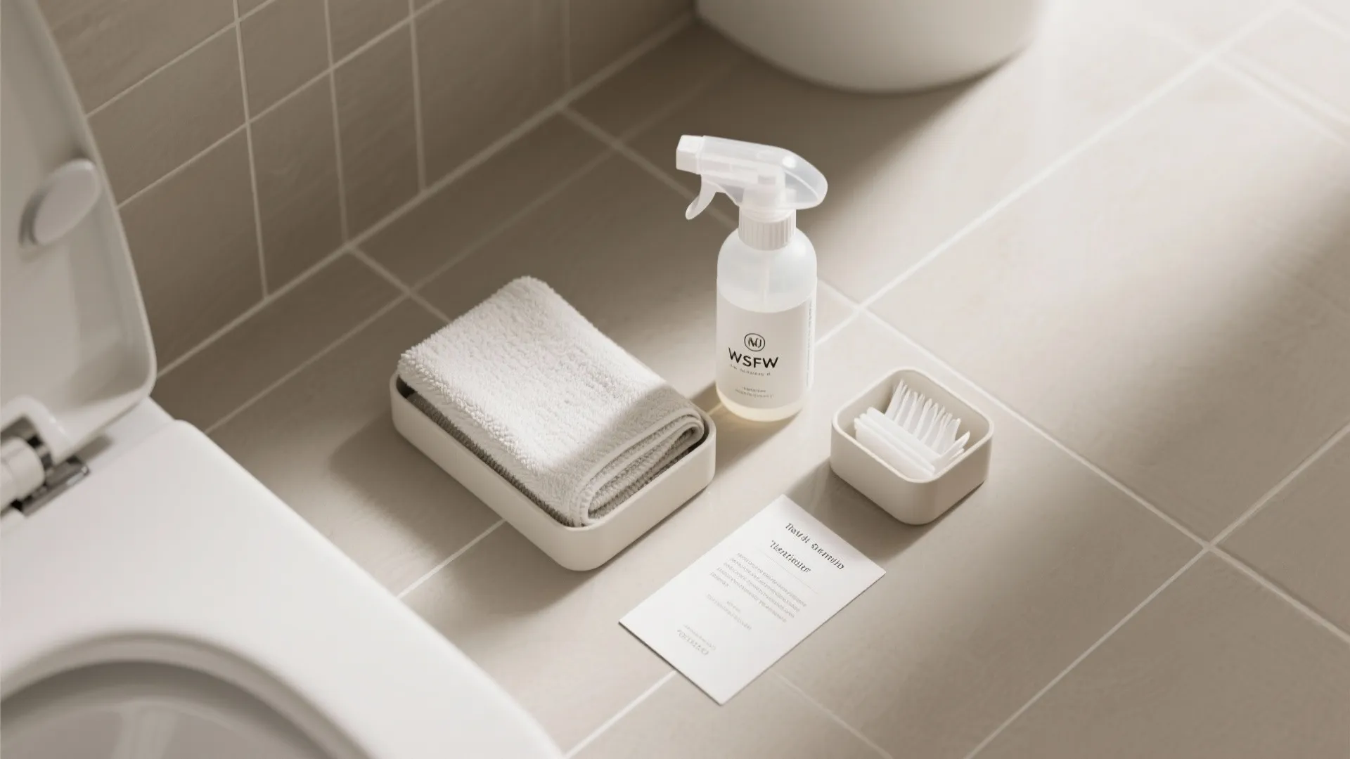 3. Freshen up around the toilet base