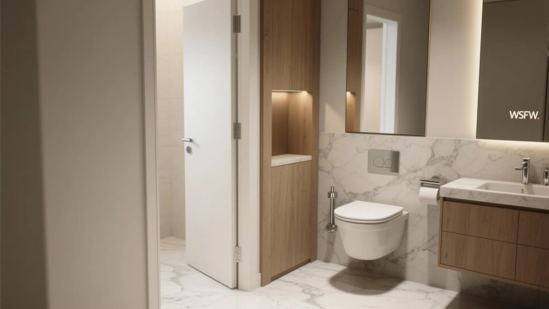 1. Prioritize the sightline: place the toilet smartly