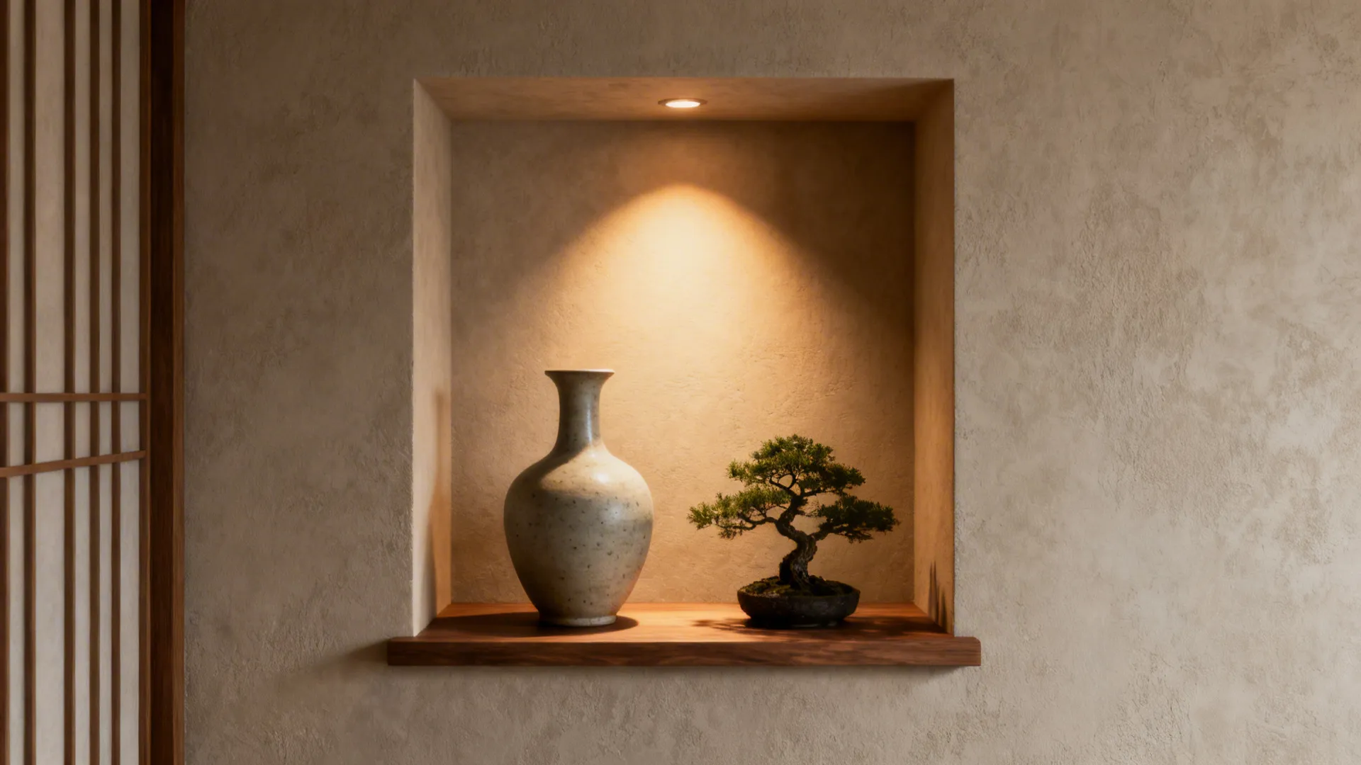 4. Create a mini tokonoma or display niche