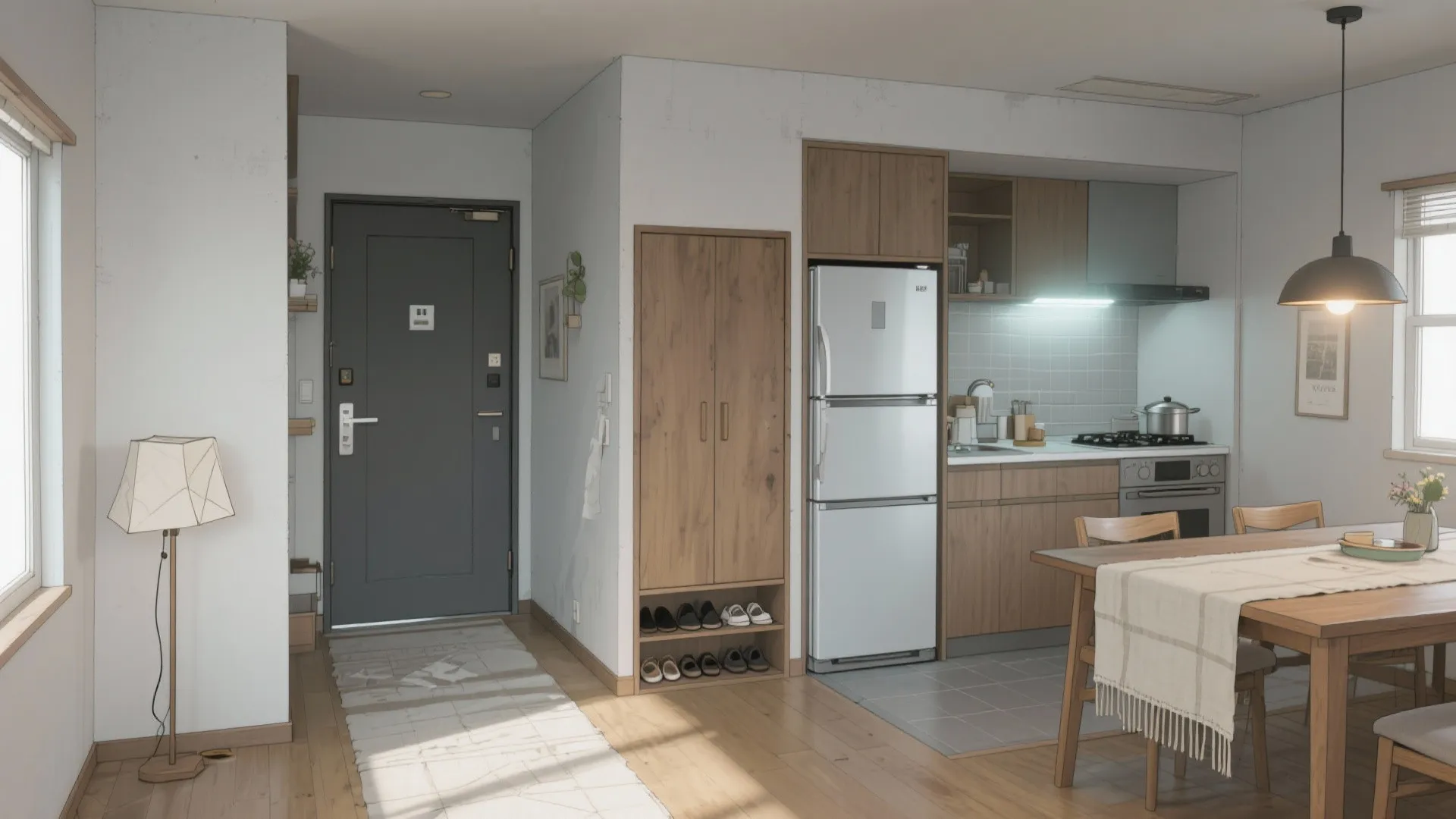 Tips 1: 玄関からキッチンまでの動線を一本化（動線規画）