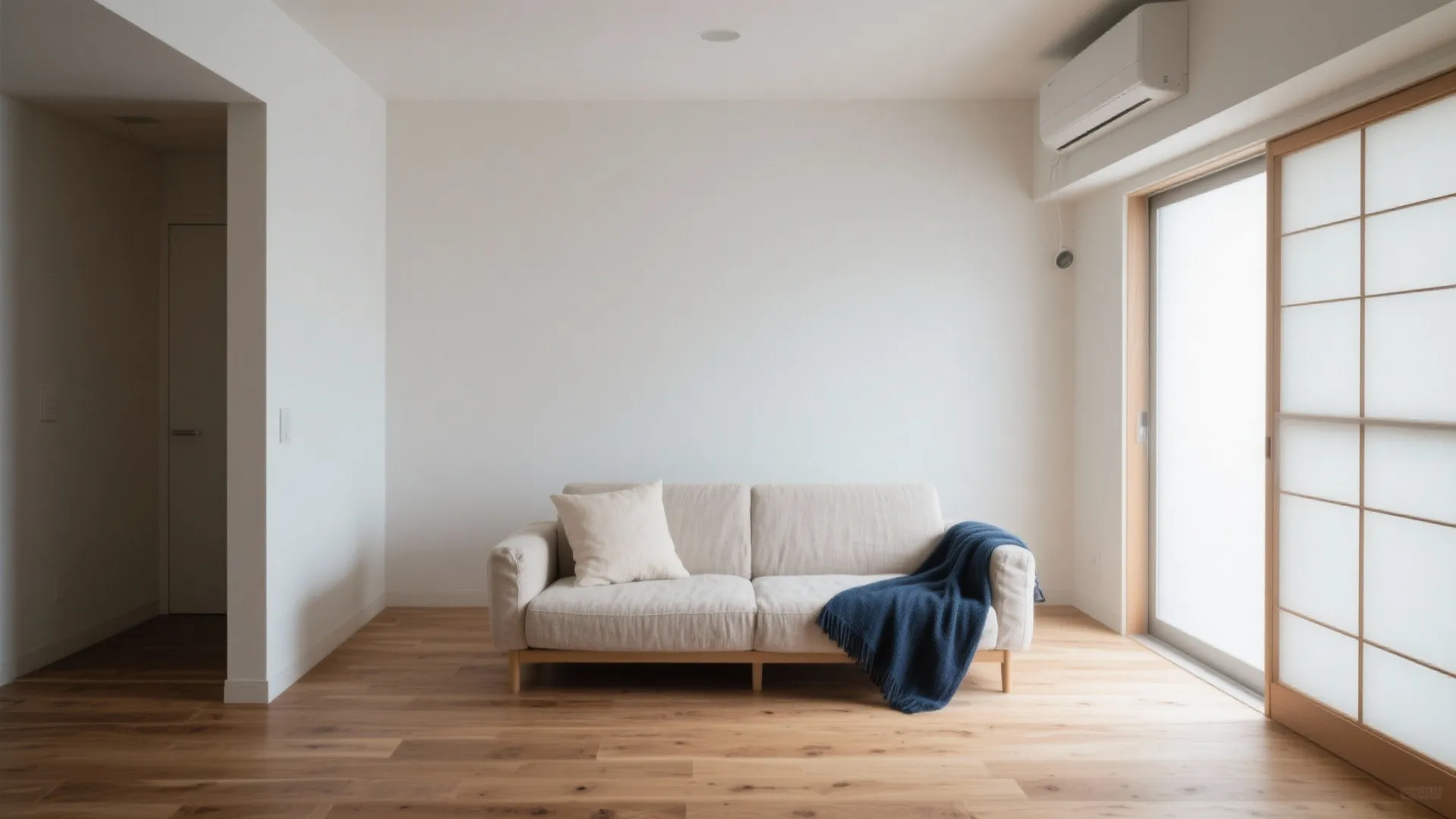 3. 日式風格の配色は“床を主役、壁は霧”で軽く見せる