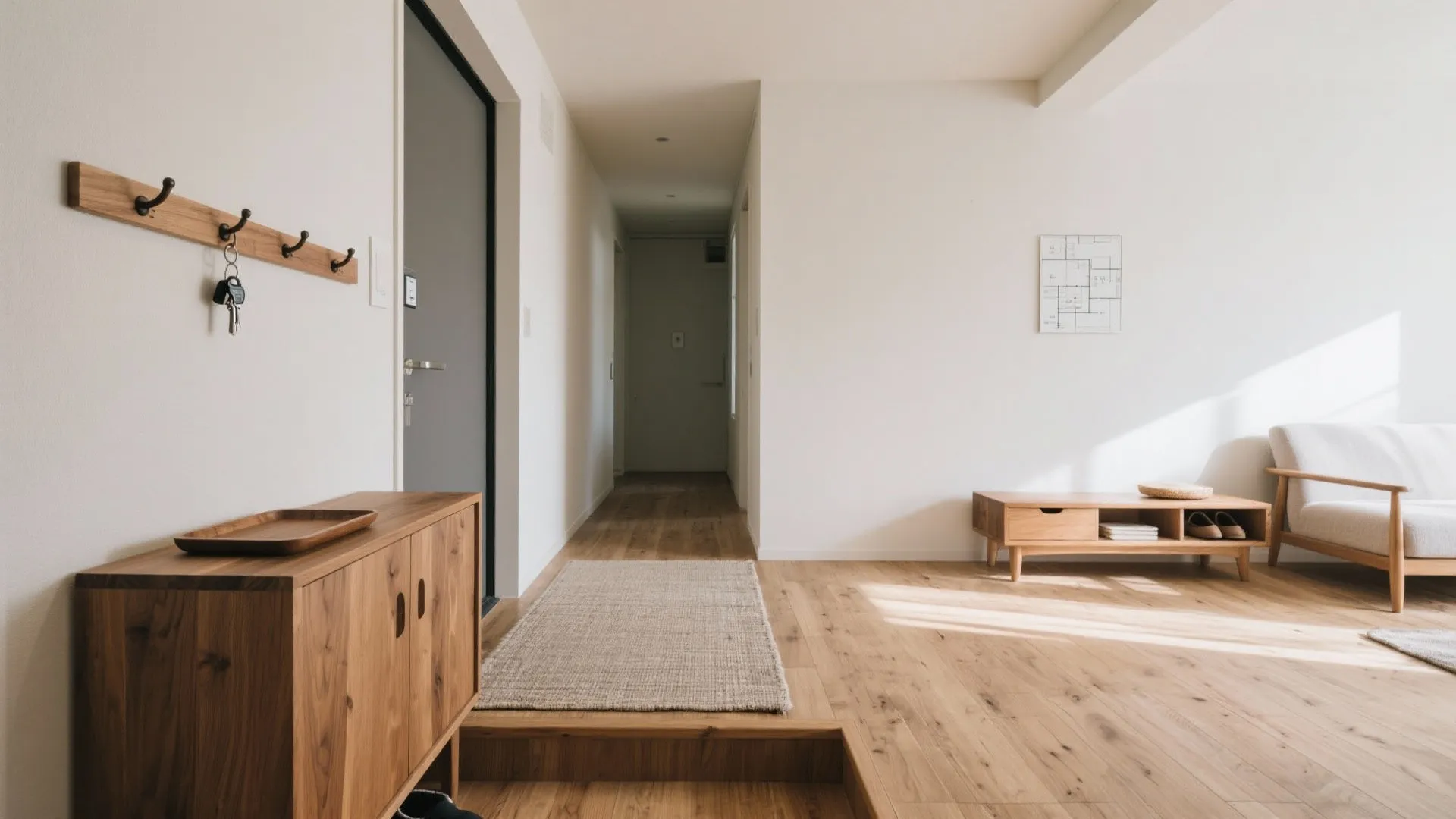 Tips 1: 玄関からリビングまで一本の“動線”を設計する（動線规划 / 東京小户型）