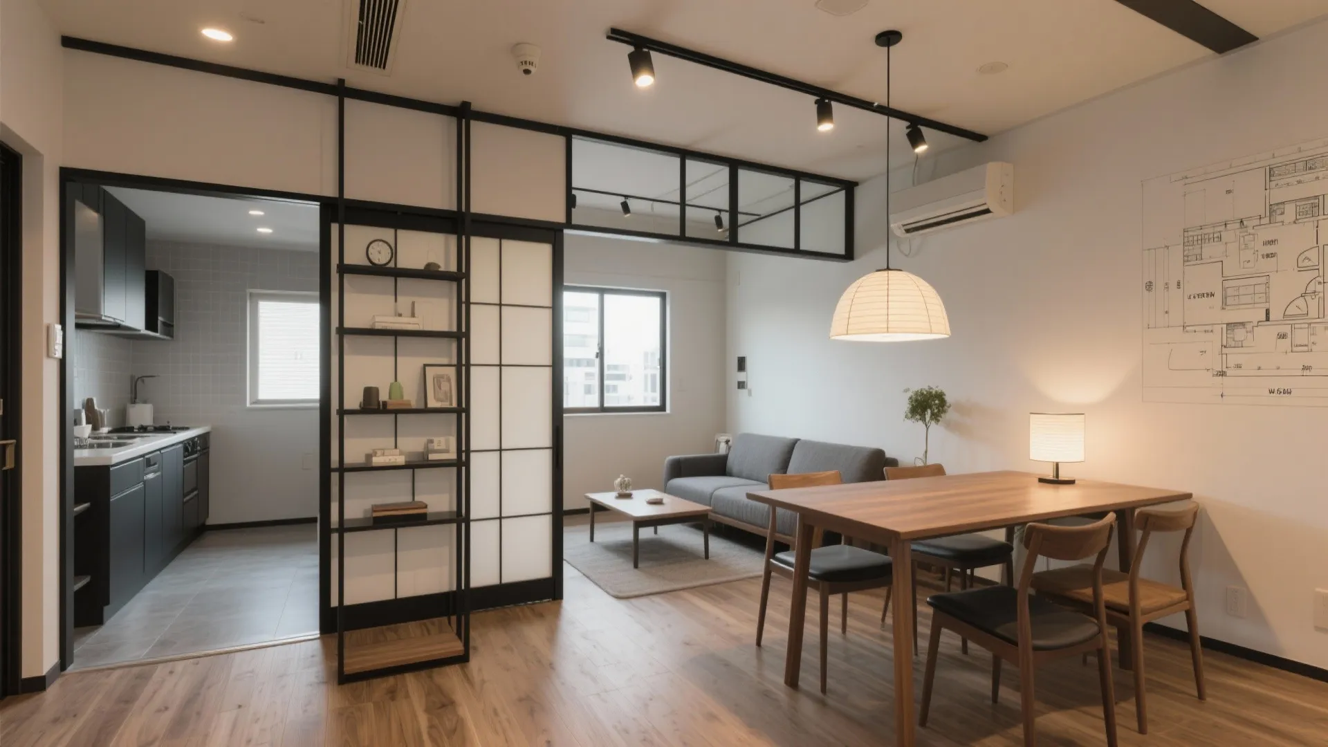 Tips 1: 1DKのゾーニングは“黒い線”で決める（東京小戸型＋動線規律）