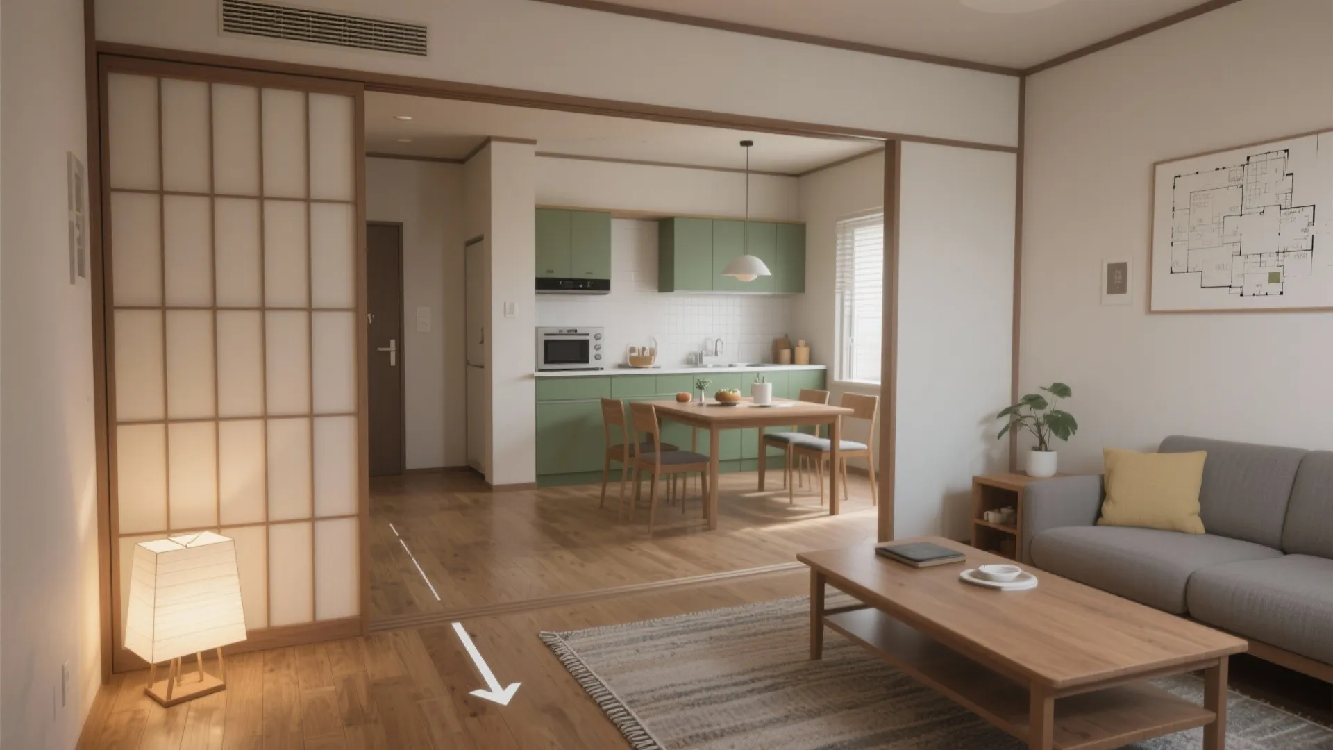 Tips 1: 1K・1DK・1LDKの意味を生活動線で理解する（東京小戸型・日式風格）