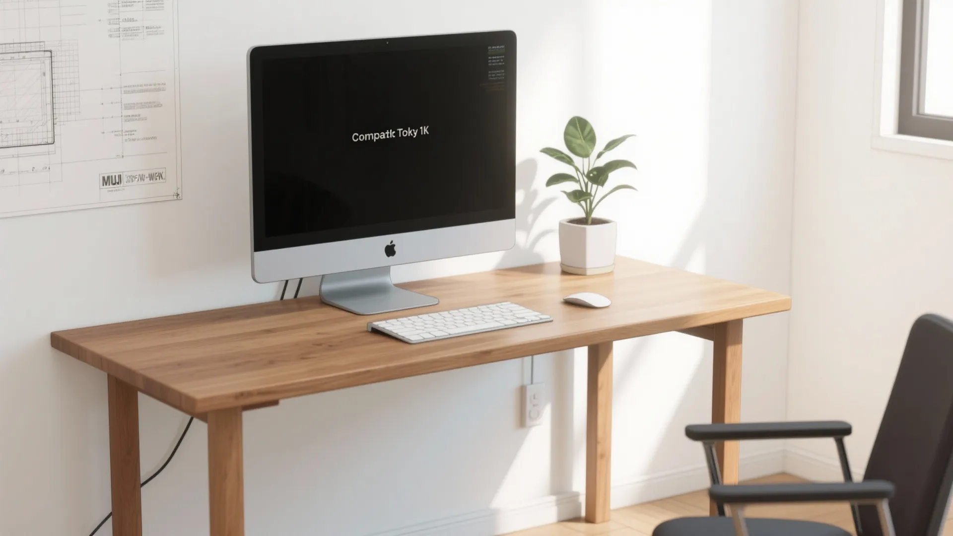 Tips 1: 27インチ2Kは視距離70–90cmが心地よい（東京小戸型 × 日式風格）