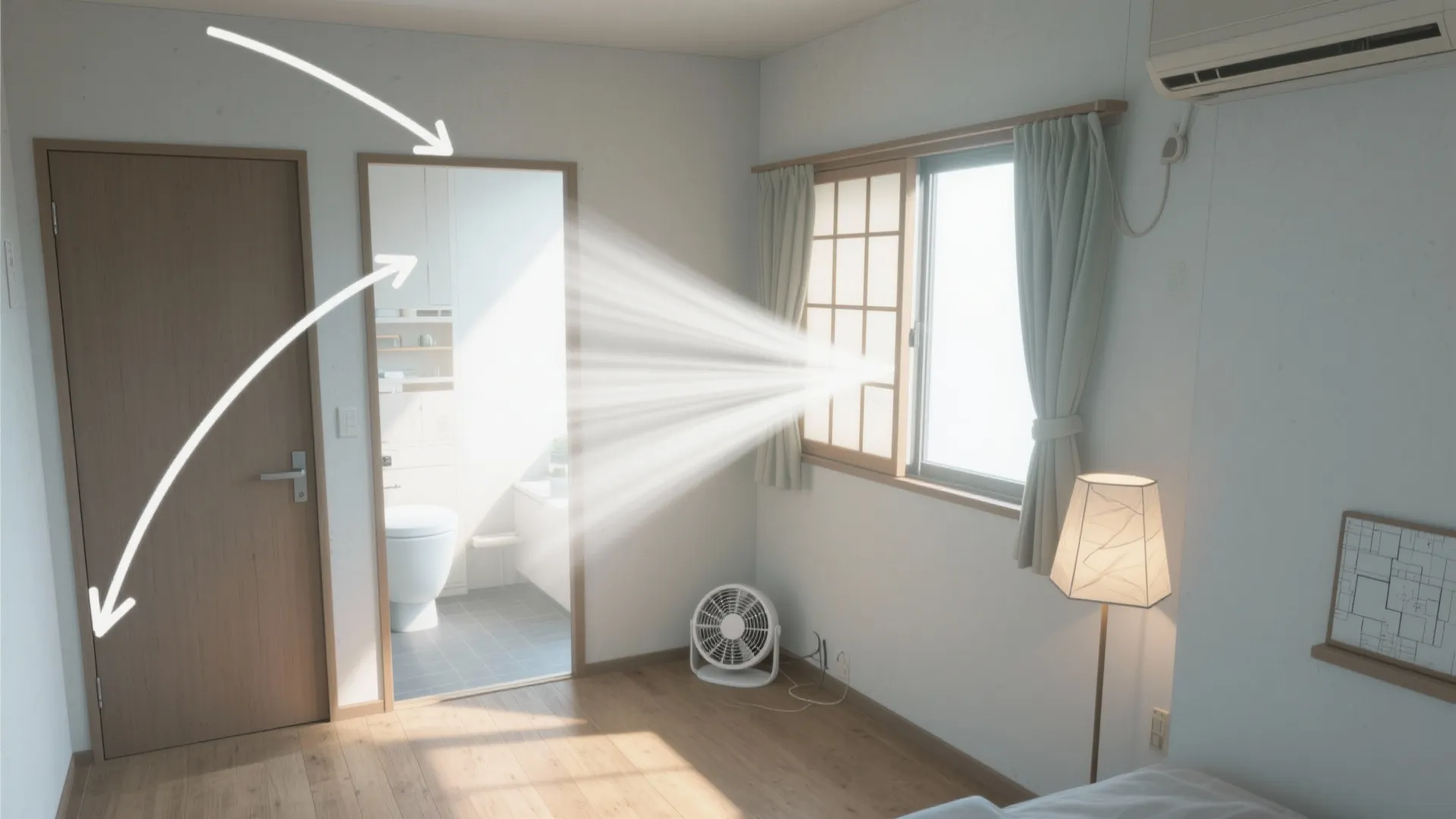 Tips 3: 動線規画で「換気の通り道」を整える（動線規画）