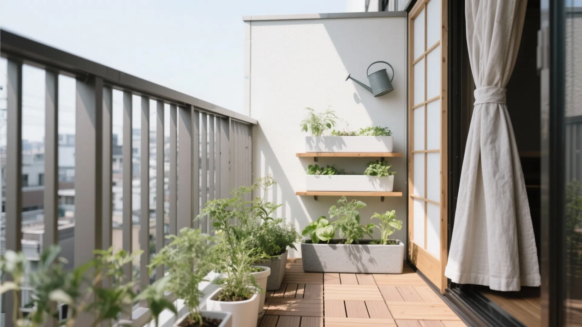 アパートで叶えるベランダ菜園｜日本室内デザイン視点の5つのコツ: 東京・大阪・京都の小さなベランダでも育つ。動線と収納を整える日式スタイルで、1R/1Kでも続くミニ菜園計画