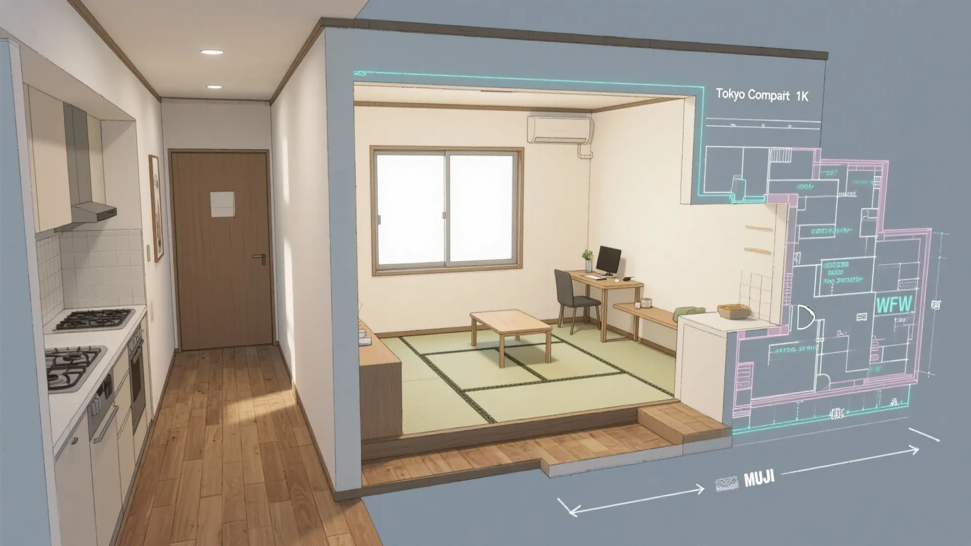 1Kと1DKの基本と選び方：東京小戸型の基準を暮らしで読み解く