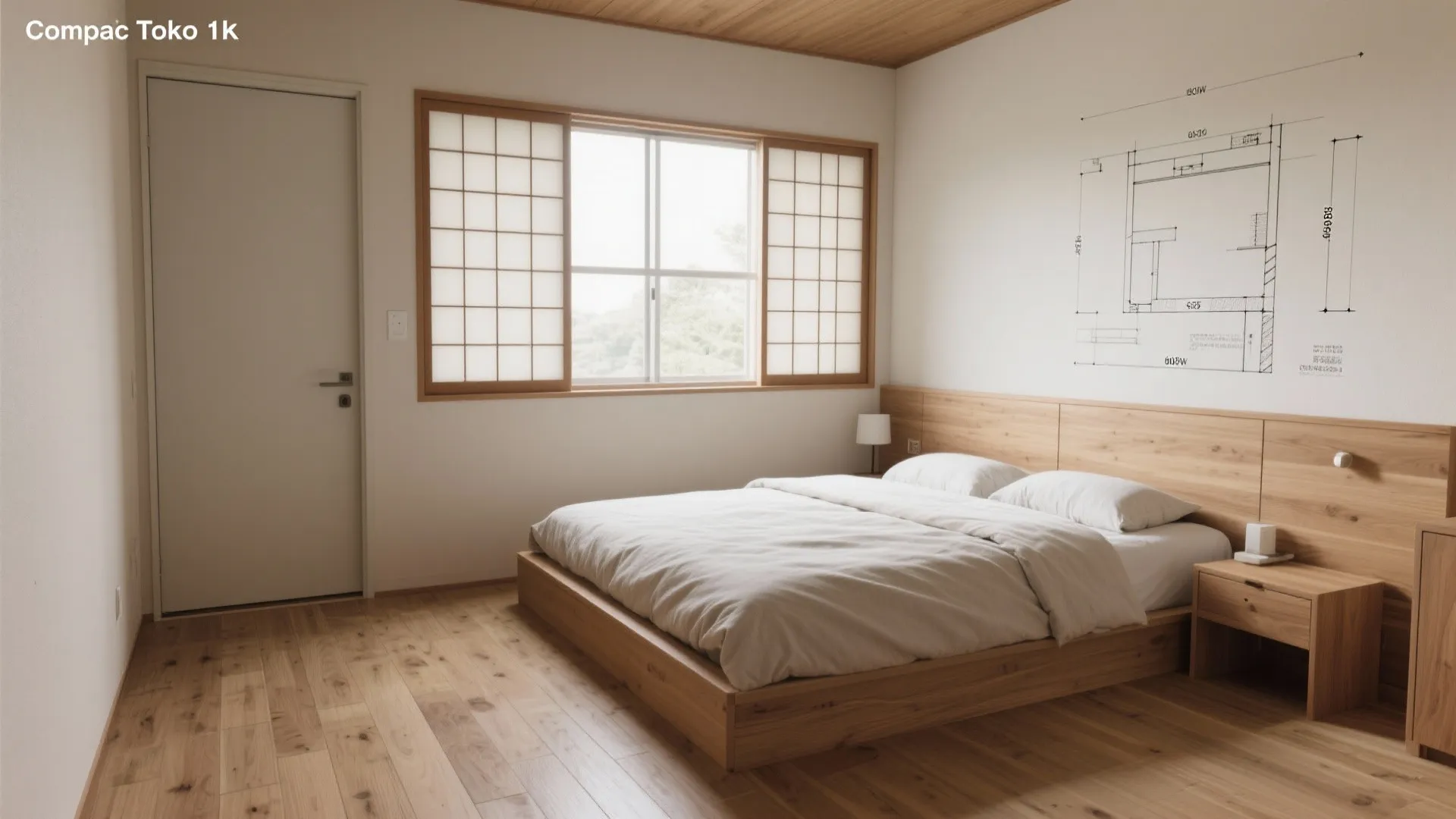 Tips 1: 東京小戸型でも動線を最優先にするベッド配置（動線規範×1Kレイアウト）