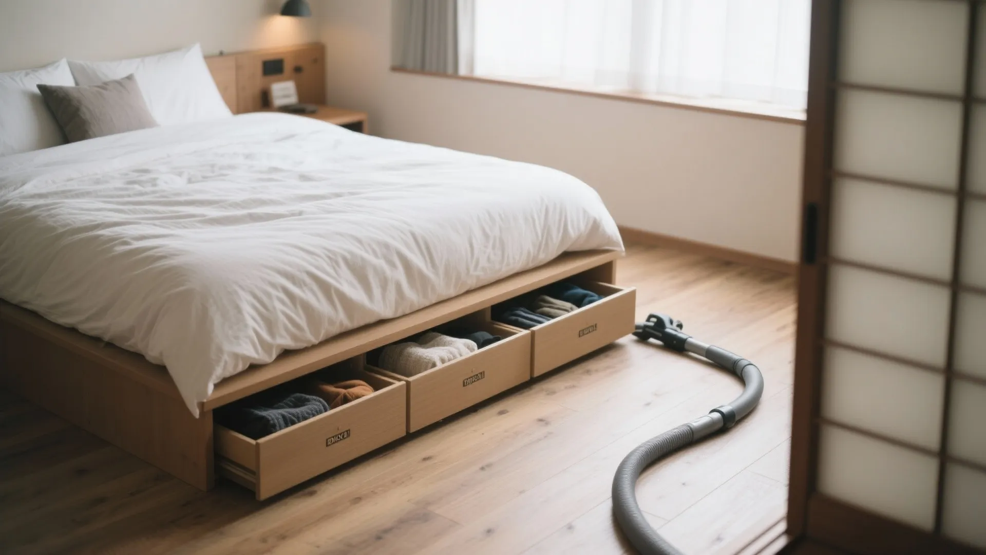 Tips 8: ベッド下は“軽いもの限定”で（収納技巧×日本都市）