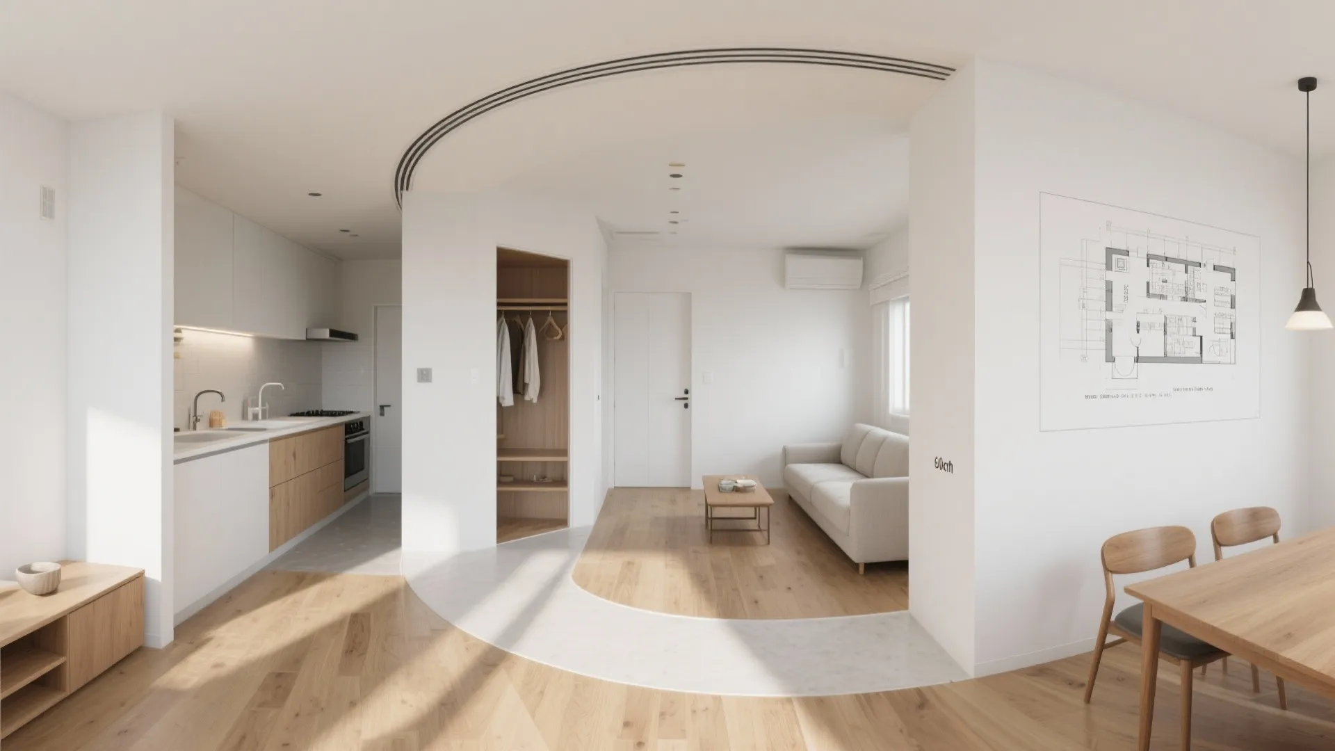 Tips 1: 東京小戸型は“回遊”で広くする｜動線規模より交差ゼロを優先