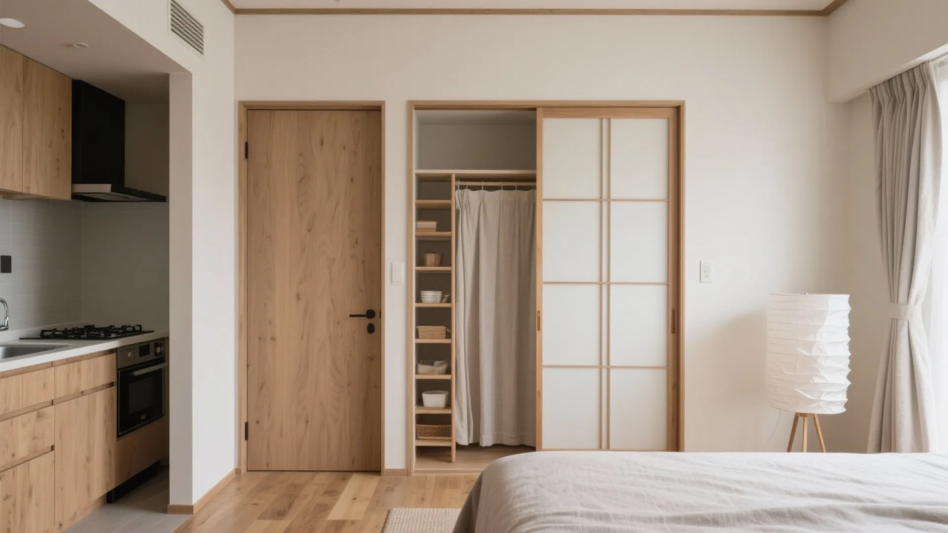 1Kの使い勝手：扉1枚が生活の質を変える（収納技巧）