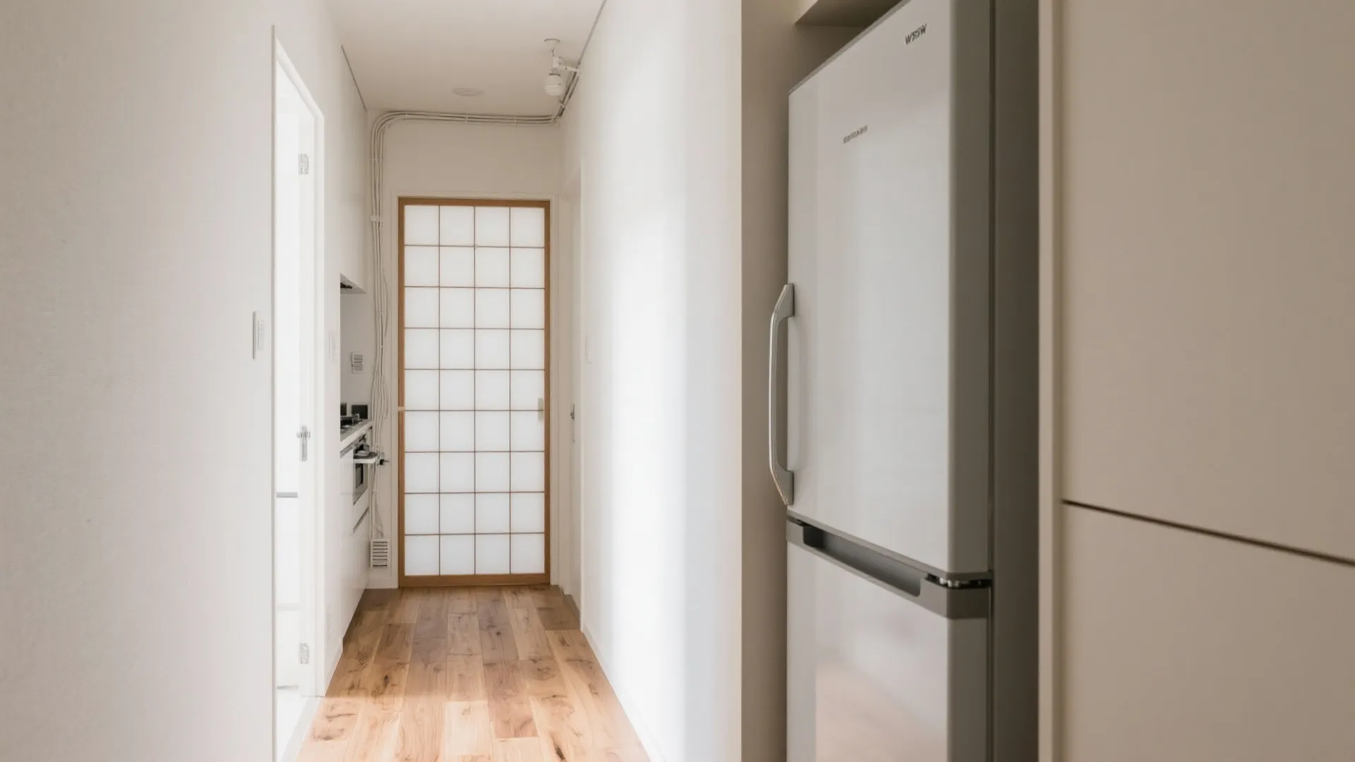 Tips 1: 玄関脇“通路ライン外”に薄型を設置（東京小户型×動線規律）