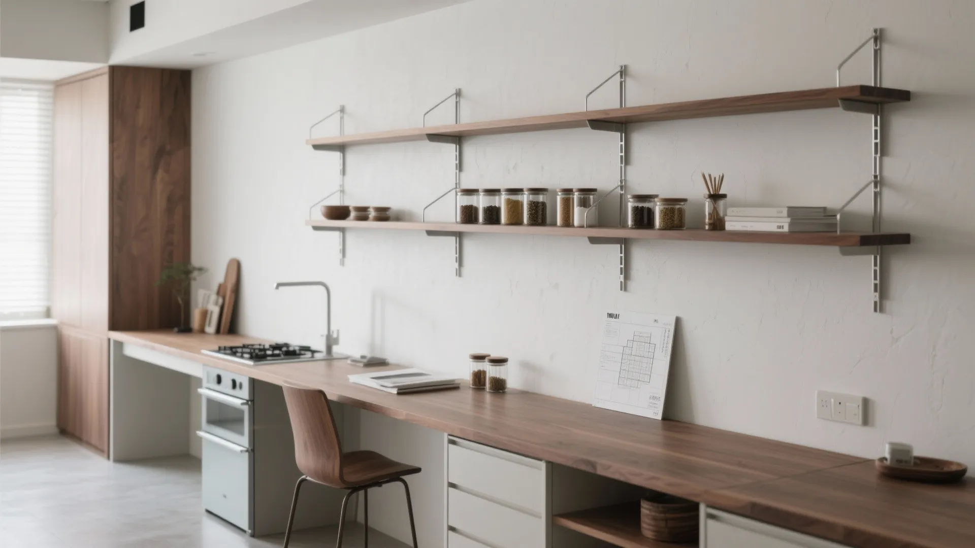 Tips 2: 収納技巧は“浮かせる”取り付けで床を解放する