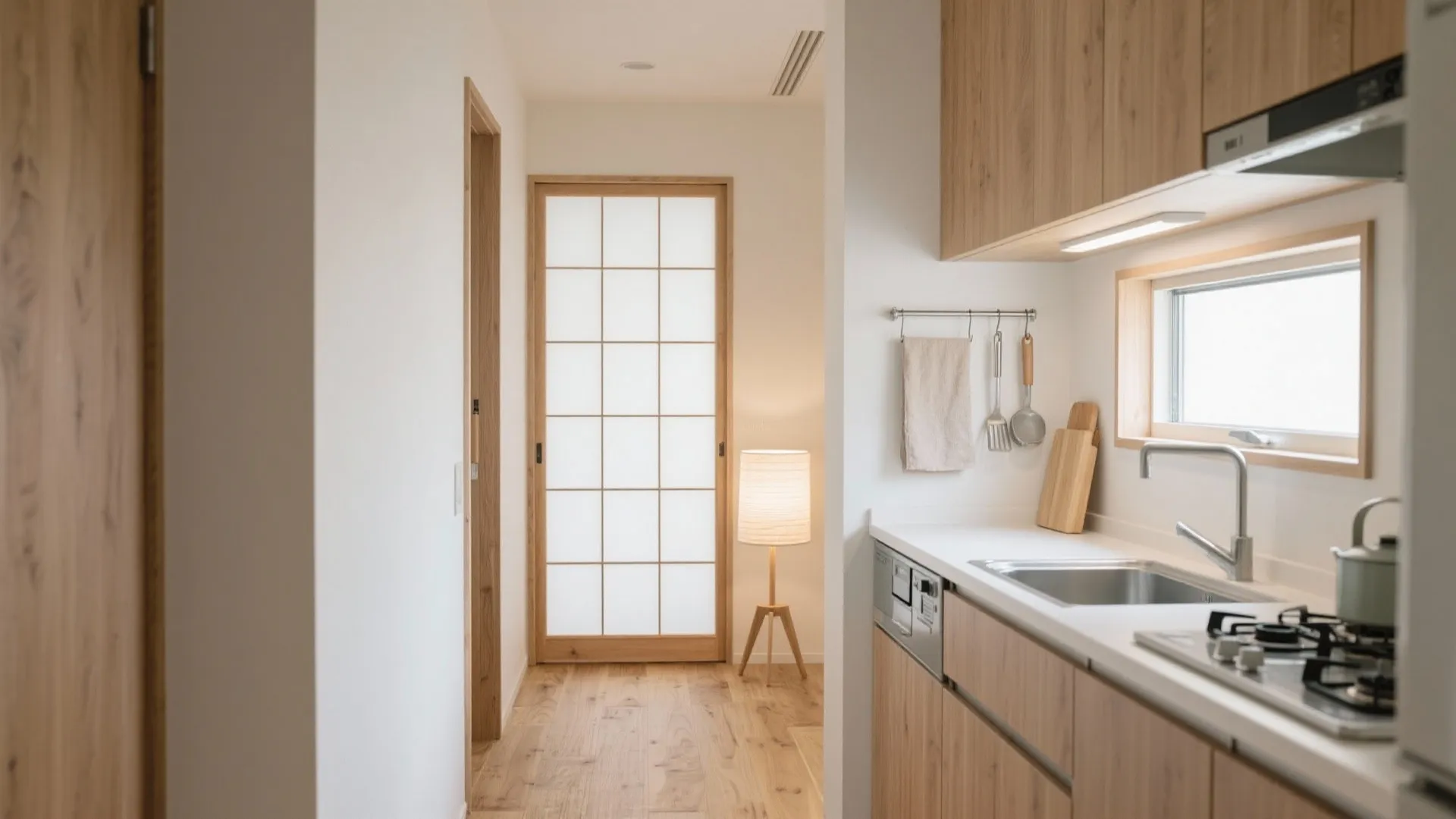 東京の1Kキッチンと廊下を整える5つのアイデア