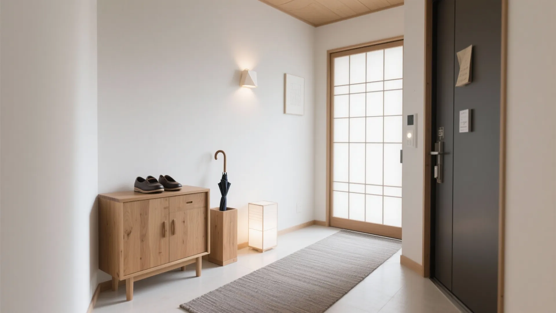 玄関は“気”の入口：東京の1Kで靴・傘・照明を最小構成に