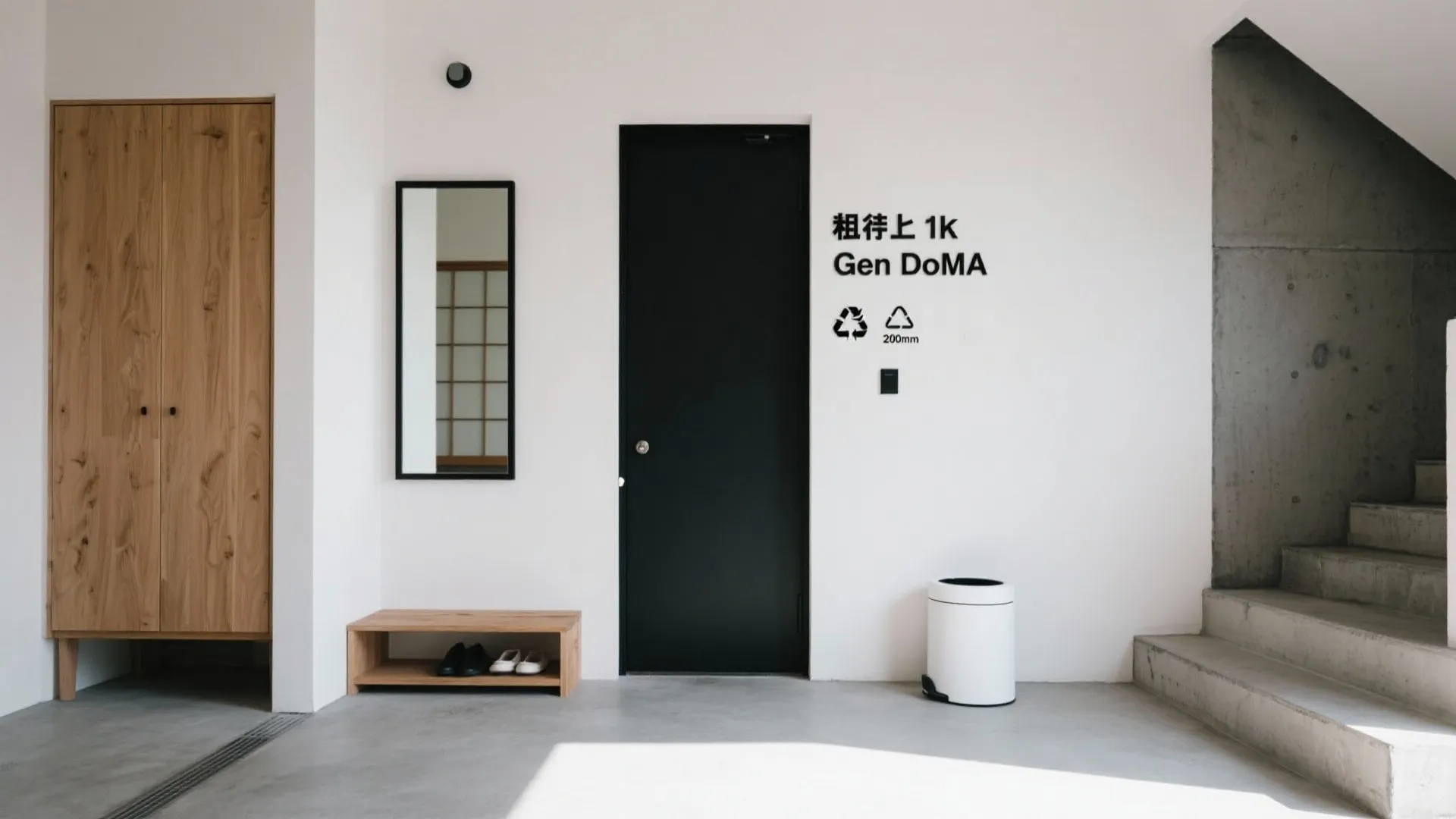 Tips 2: 1Kのゾーニングで“匂い”と“視線”を分ける（东京／收纳技巧／日式风格）