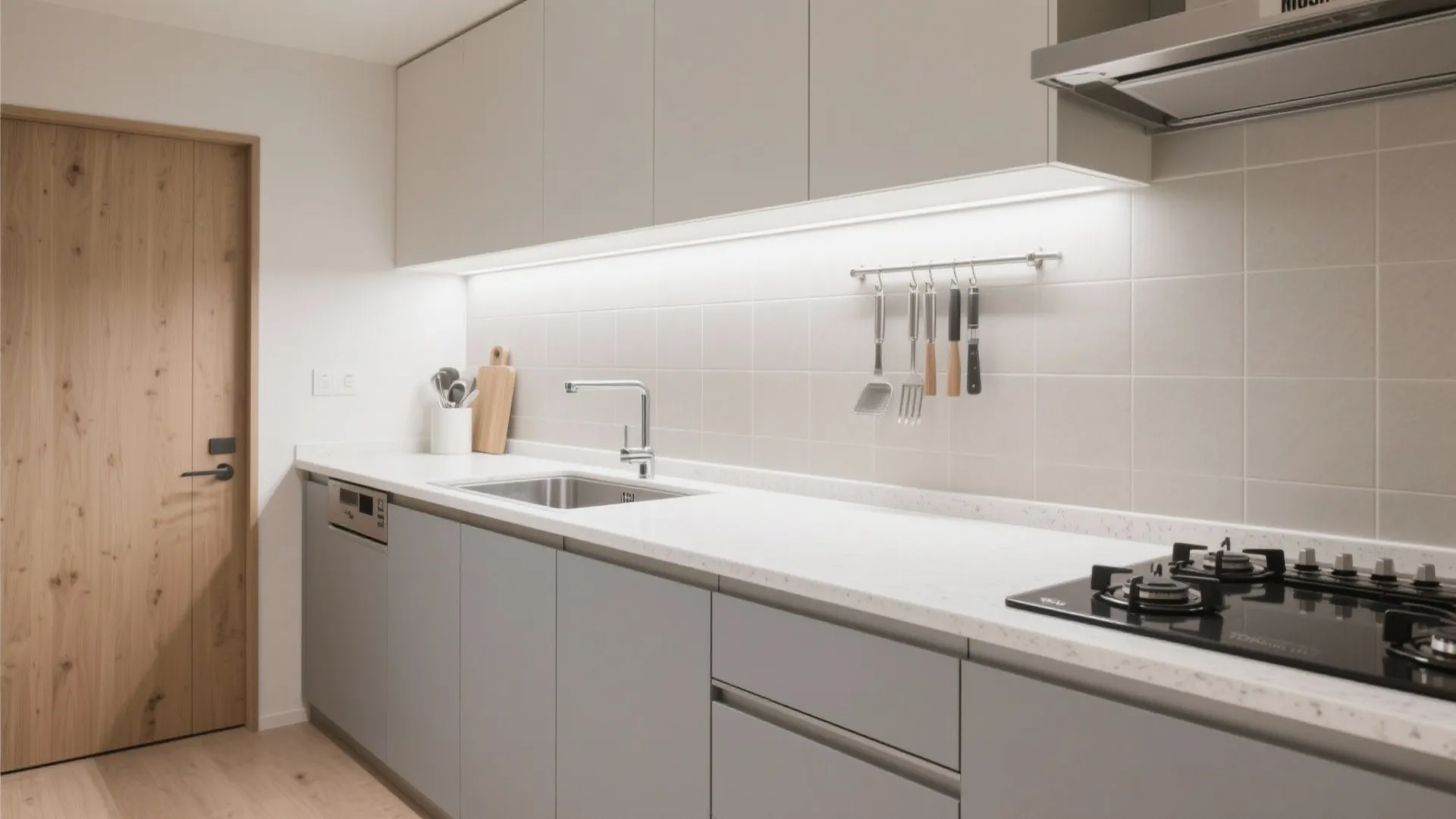 Tips 2: 1Kのキッチンは“幅180cmゾーン”を日式風に整える