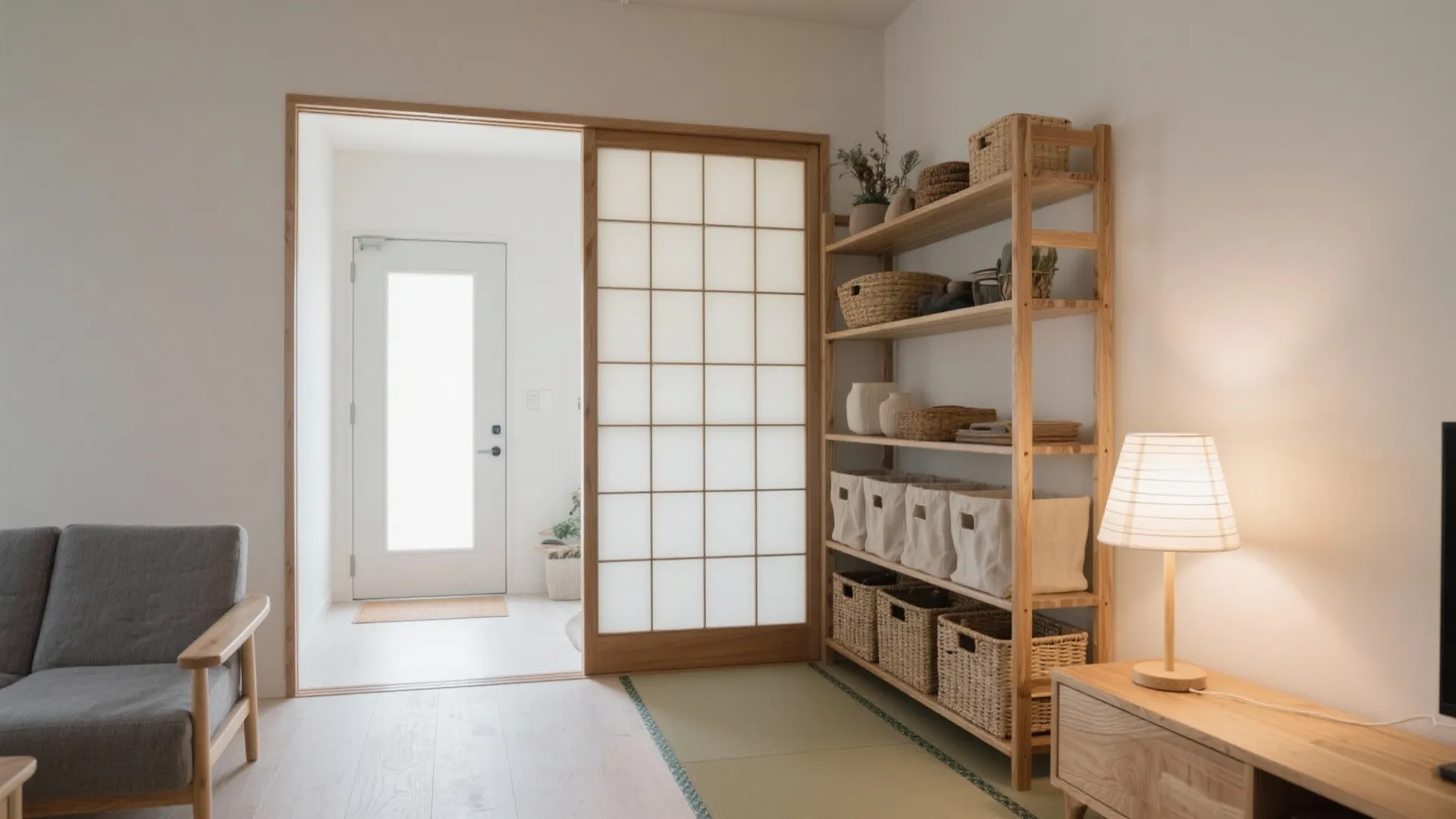 東京小型賃貸の1Kラック活用：5つの設計アイデア: 動線を乱さず収める、日式風の1K収納術とレイアウト最適化