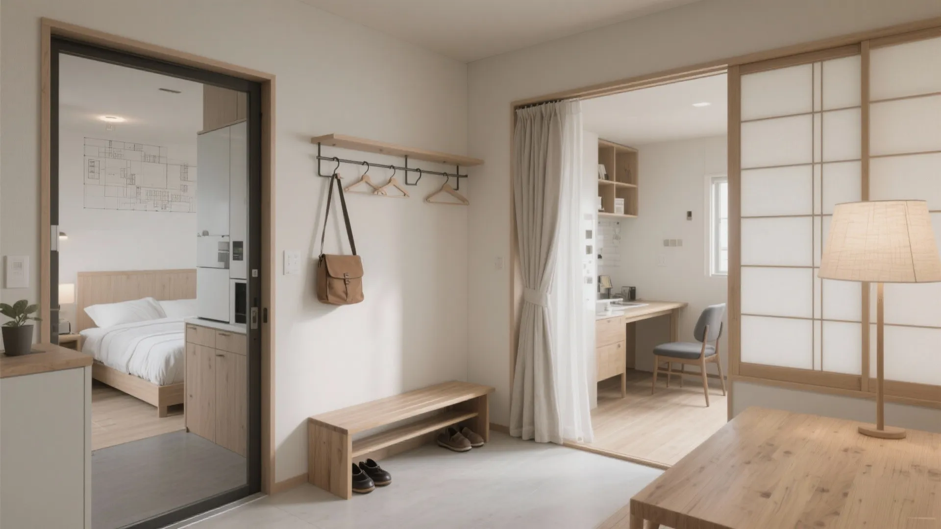 Tips 1: 東京小戸型は「順路収納」で整える（日式風格を保ちながら）