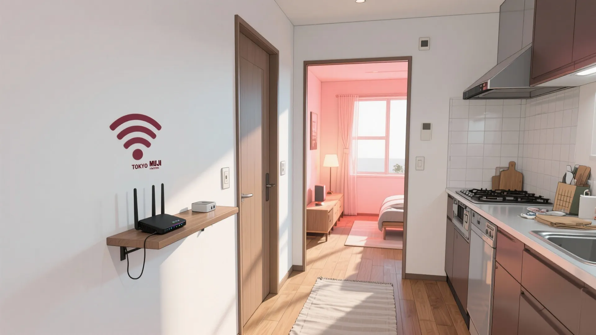 Tips 2: ルーターの設置位置は“動線中心”＋“高さ1.2m”。動線規模の動線規画で電波を整える（動線規画／アパート Wi‑Fi つなぎ方）