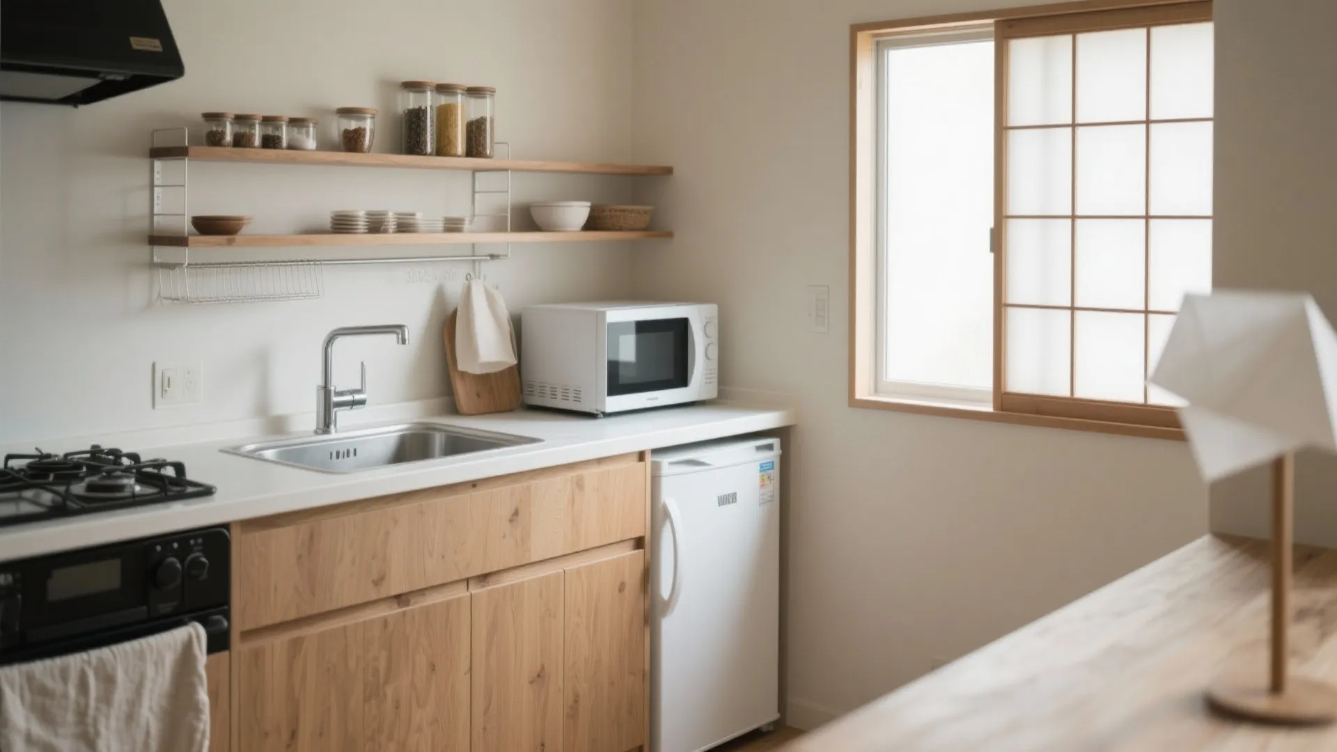 Tips 1: シンク横の“冷蔵庫ニッチ”をつくる（東京小戸型 × 動線規整）