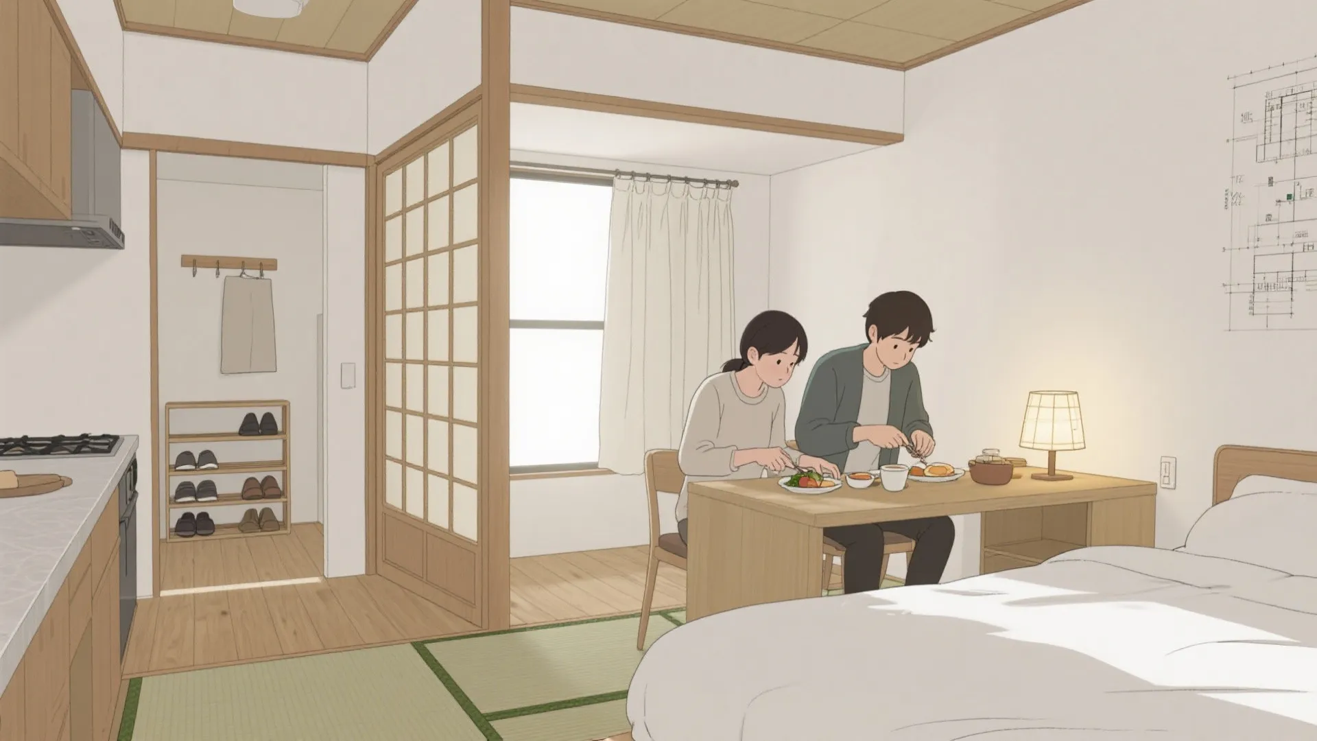 1. 1Kで2人暮らしは可能？契約と東京小型住戸のリアル