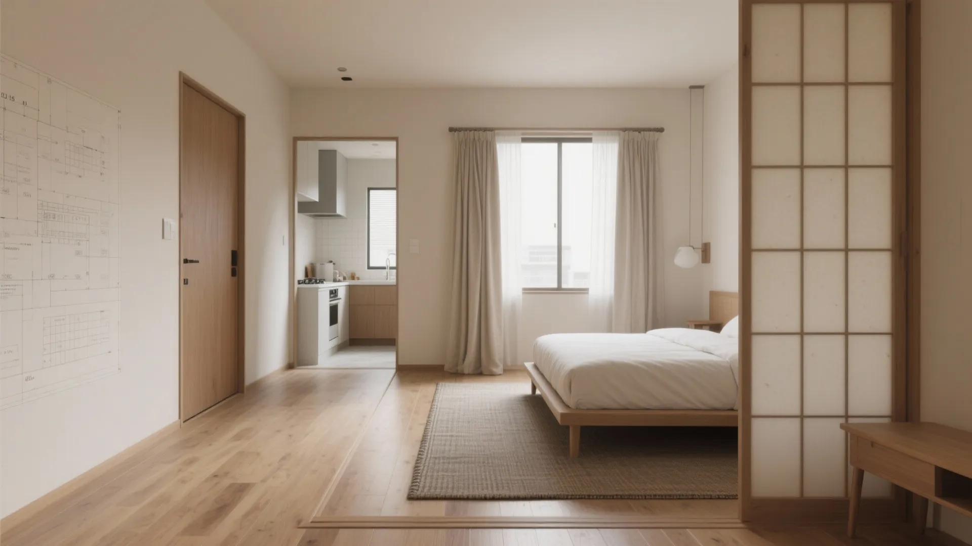 Tips 1: 1Kでも“ホテルの骨格”を作る動線規律（動線規劃）